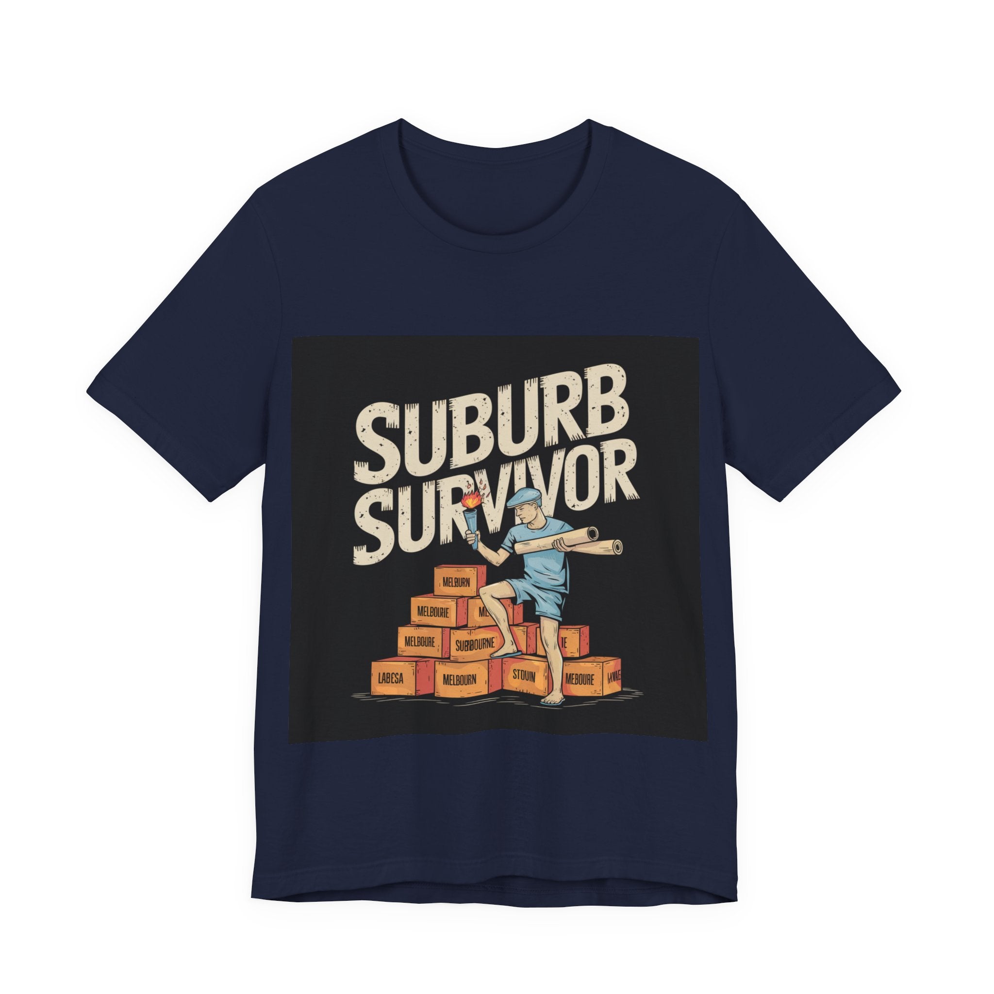 Suburb Survivor - Trendy Teez Funny Tee mockup