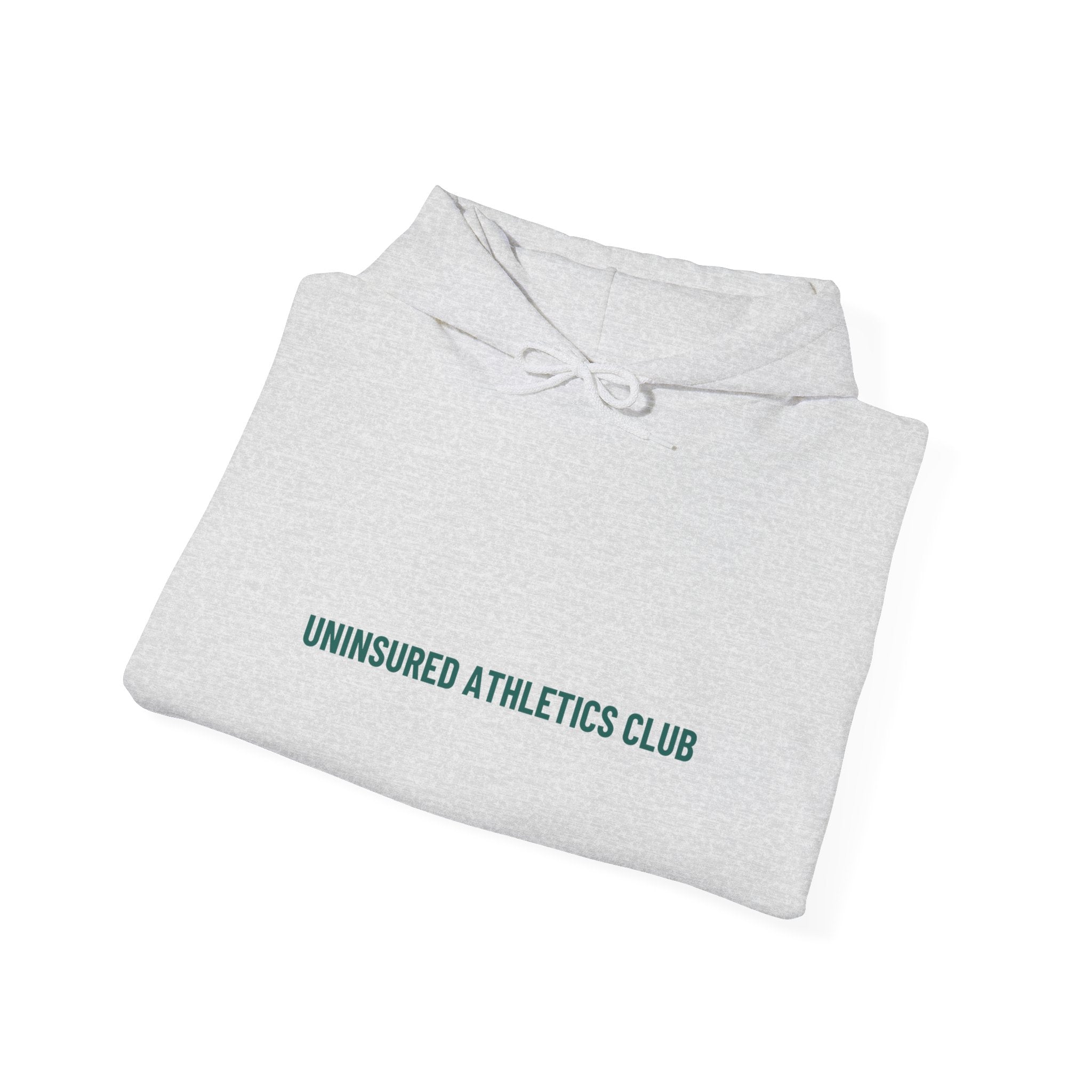 Uninsured Athletics Club - Trendy Teez Funny Hoodie mockup