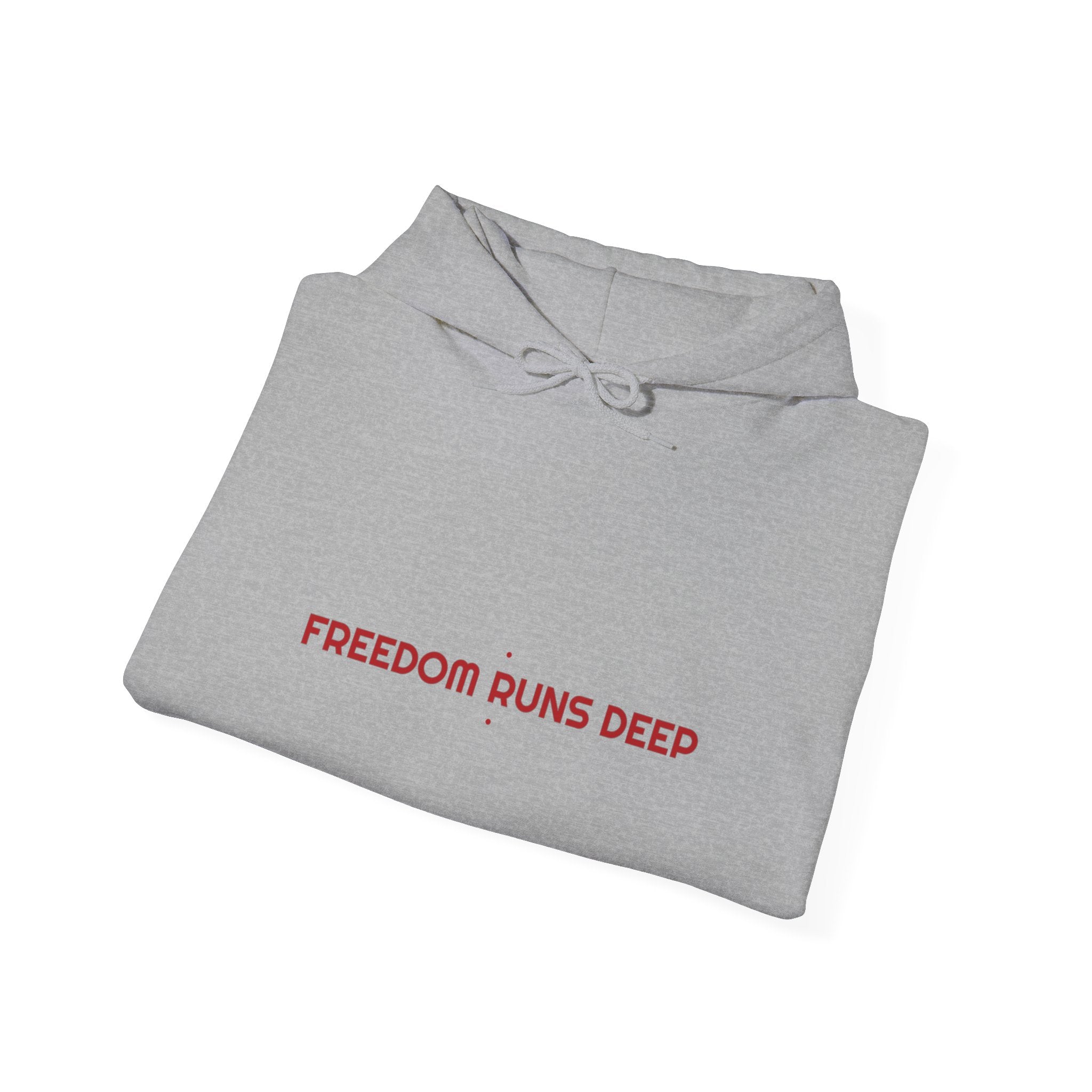 Freedom Runs Deep - Trendy Teez Funny Hoodie mockup