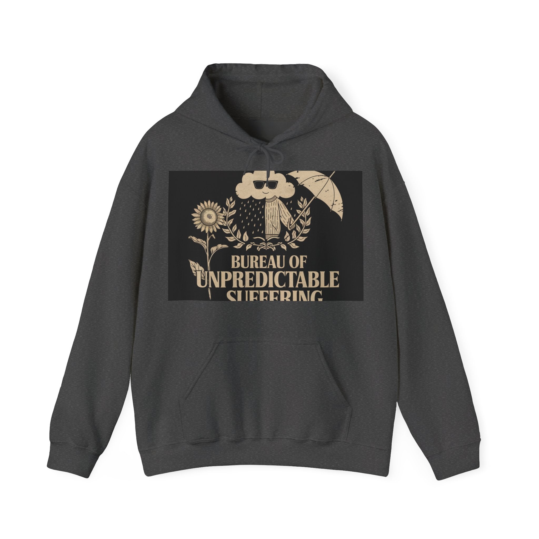 Bureau Of Unpredictable Suffering - Trendy Teez Funny Hoodie mockup
