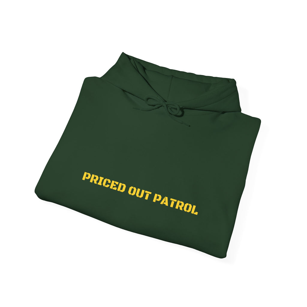Priced Out Patrol - Trendy Teez Funny Hoodie mockup