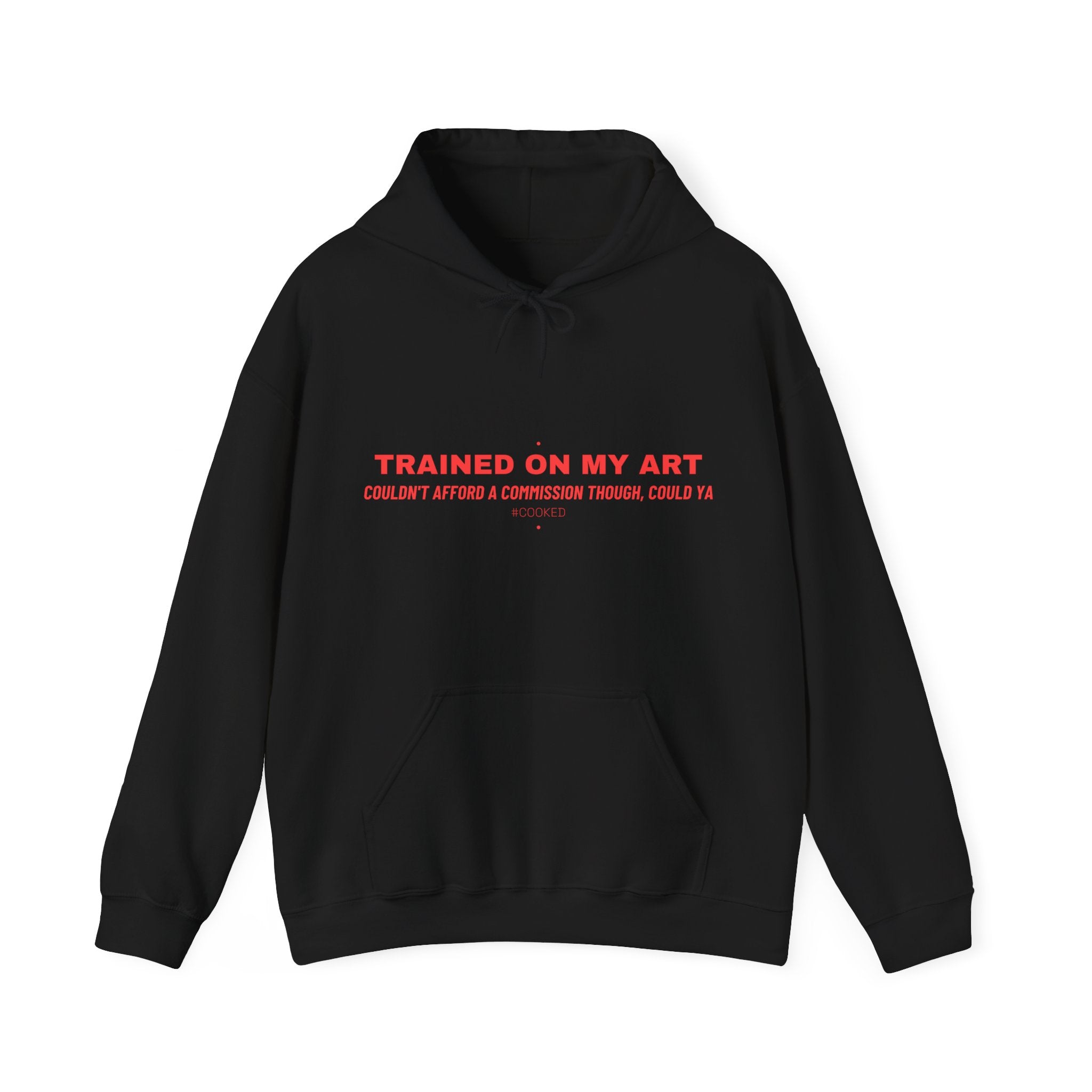 Trained On My Art - Trendy Teez Funny Hoodie mockup