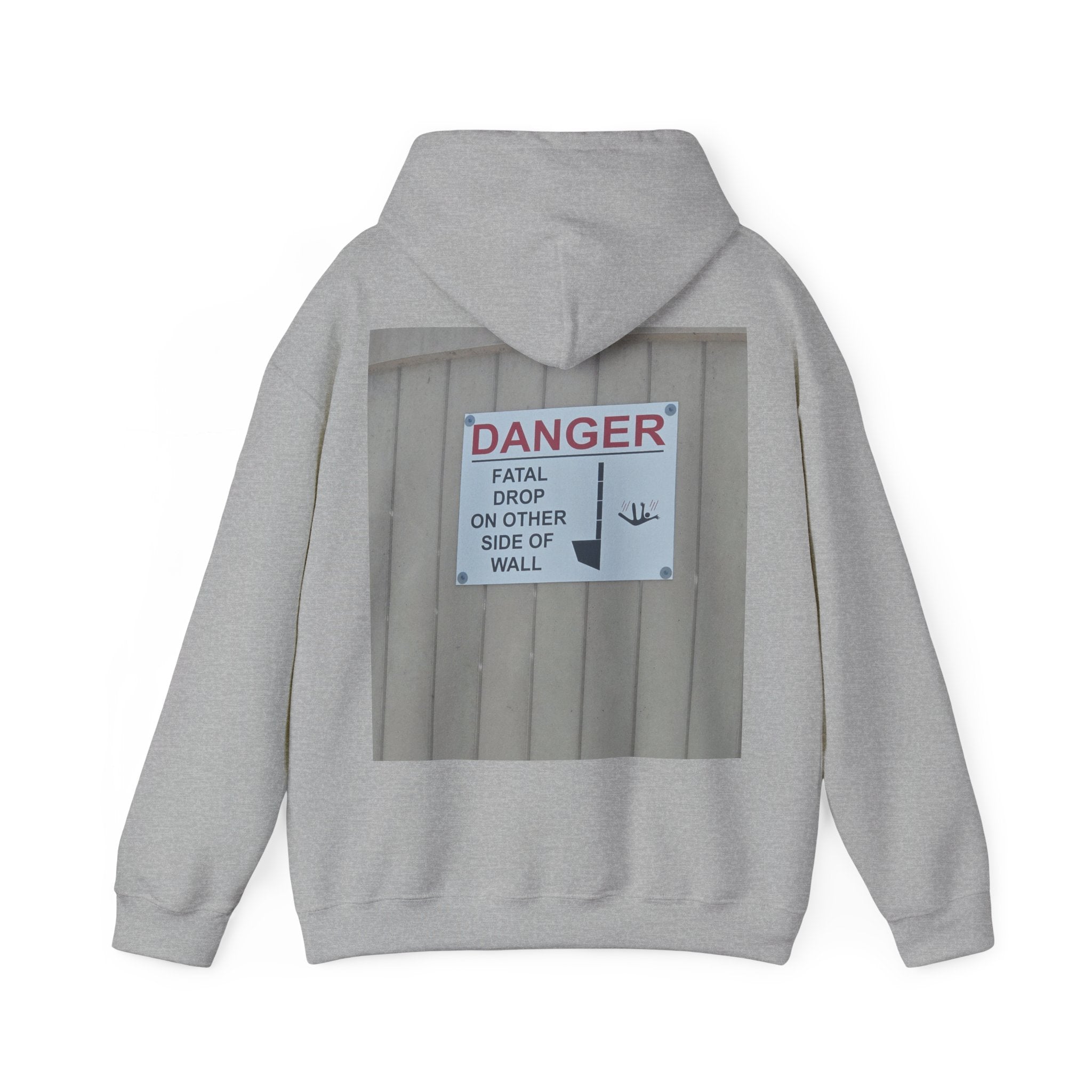 A Sign In A Plaza Near My House. This Wall Back... — Hard Hoodie (Back Print)