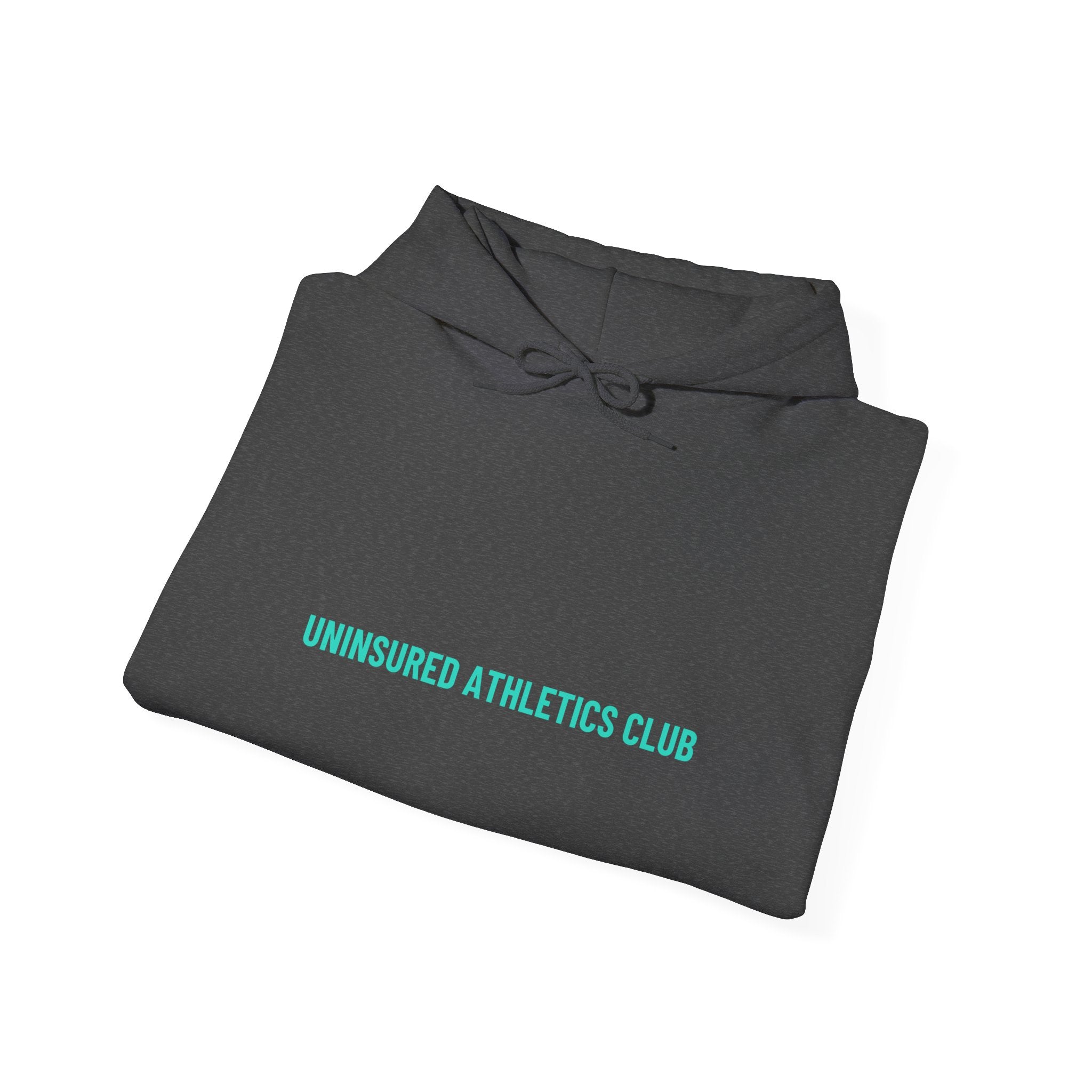 Uninsured Athletics Club - Trendy Teez Funny Hoodie mockup