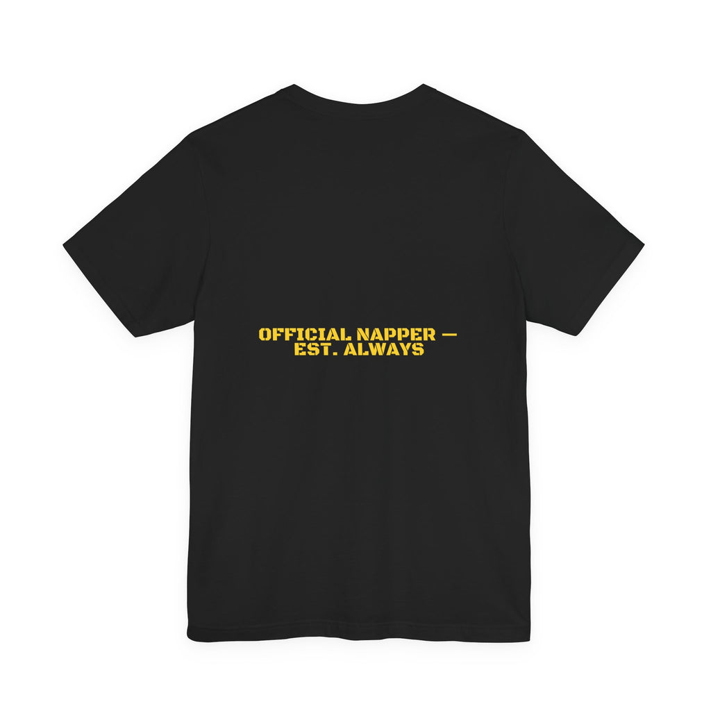 Official Napper - Trendy Teez Funny Tee (Back Print) mockup