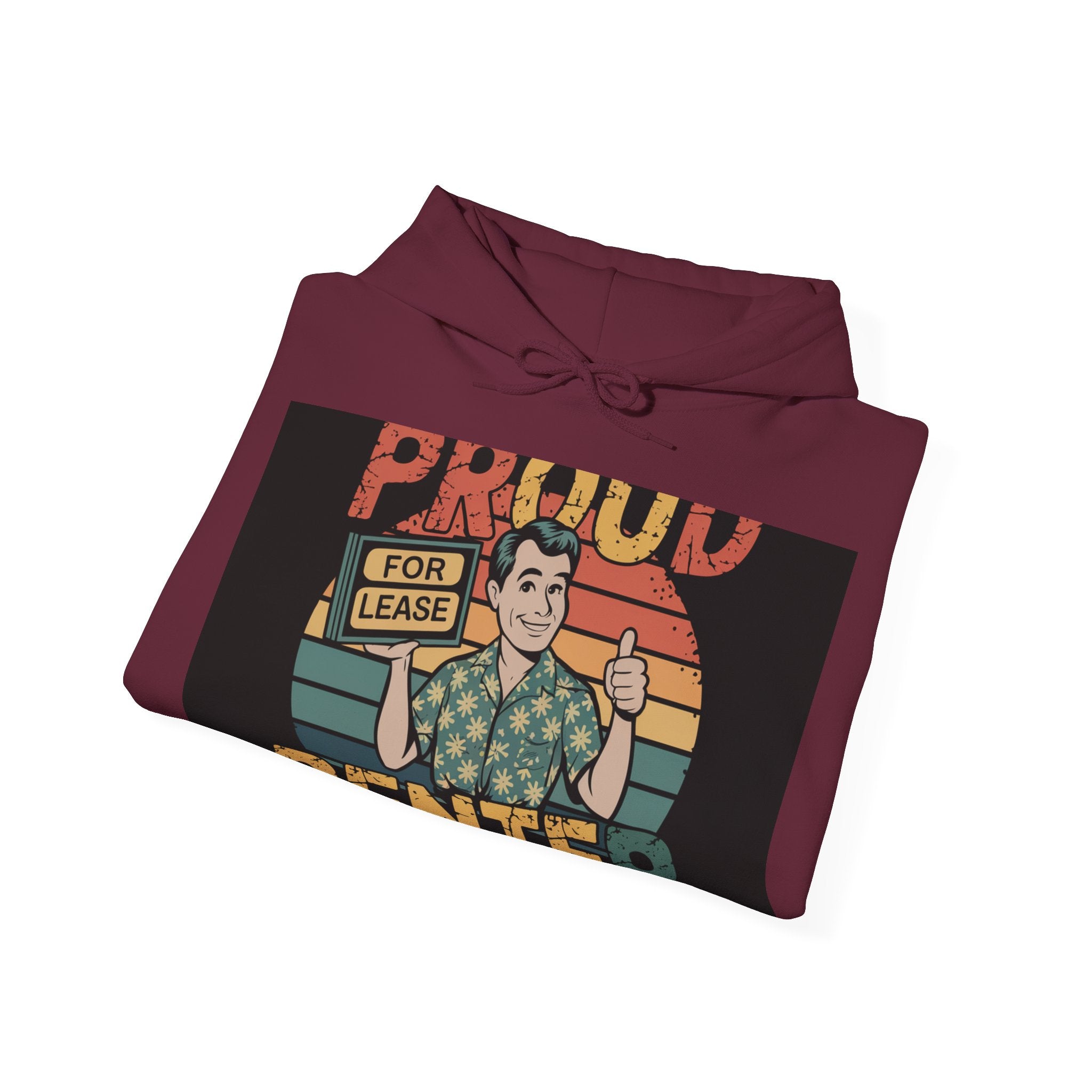 Proud Renter - Trendy Teez Funny Hoodie mockup