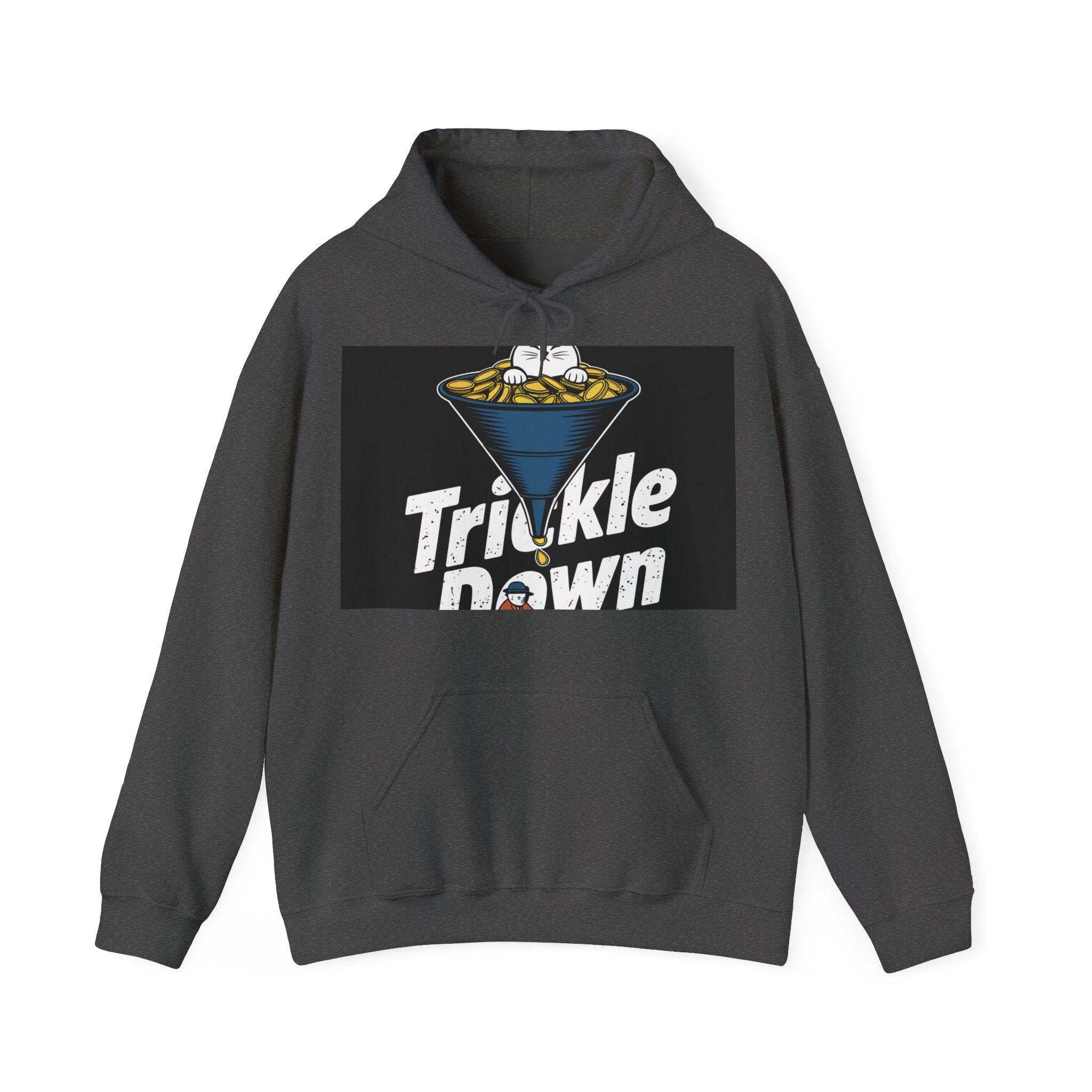 Trickle Down - Trendy Teez Funny Hoodie mockup