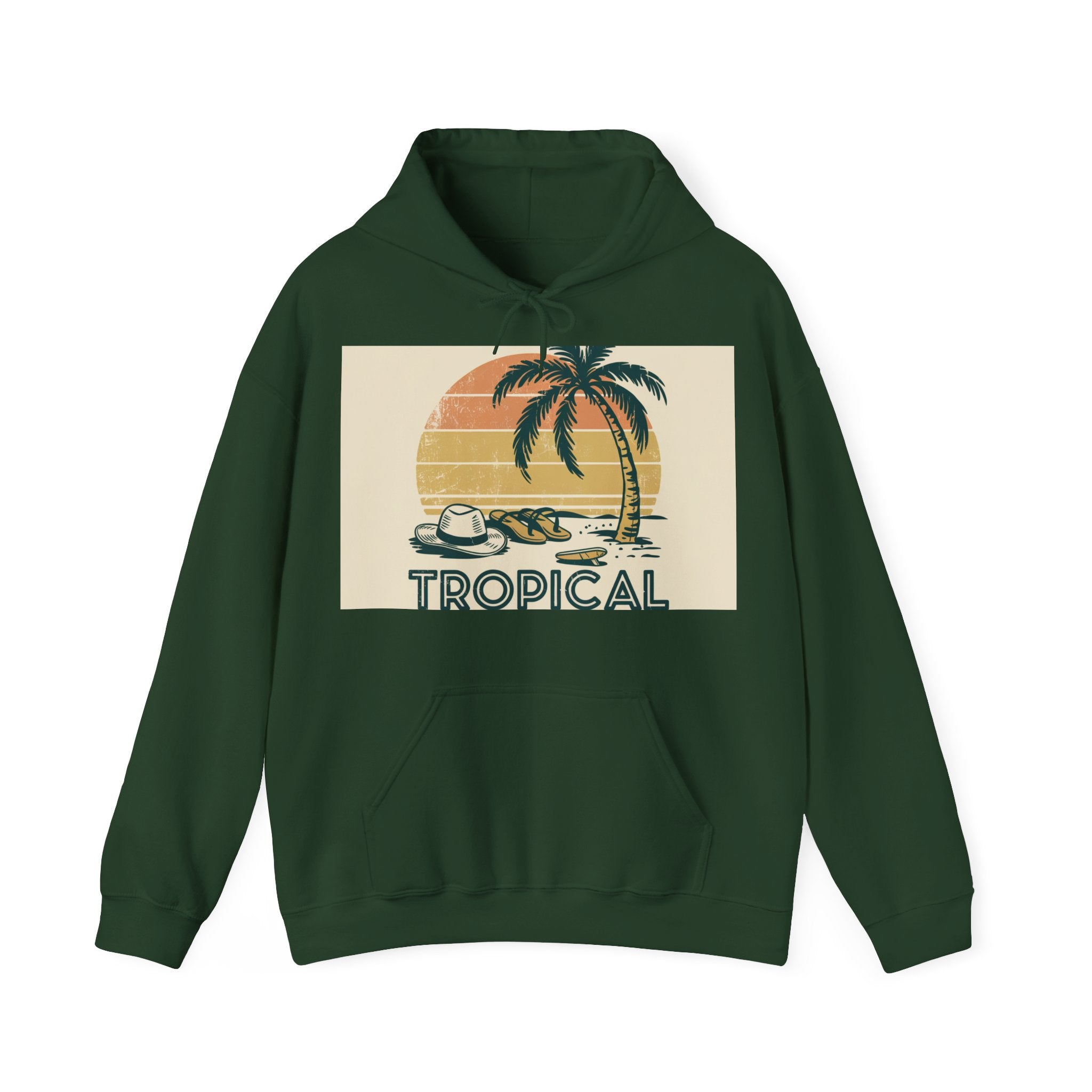 Tropical State Of Mind - Trendy Teez Funny Hoodie mockup