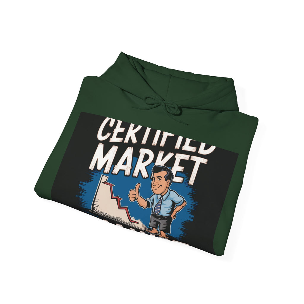 Certified Market Analyst - Trendy Teez Funny Hoodie mockup