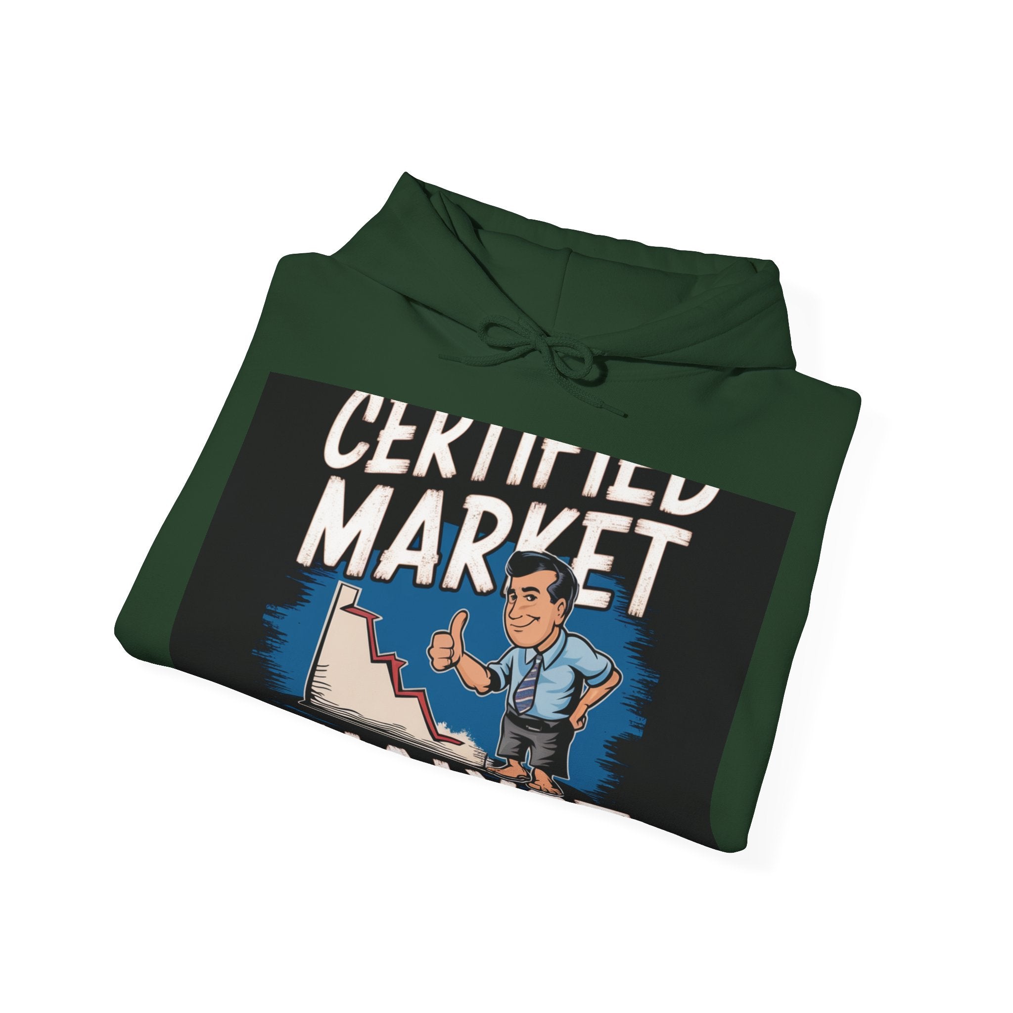 Certified Market Analyst - Trendy Teez Funny Hoodie mockup