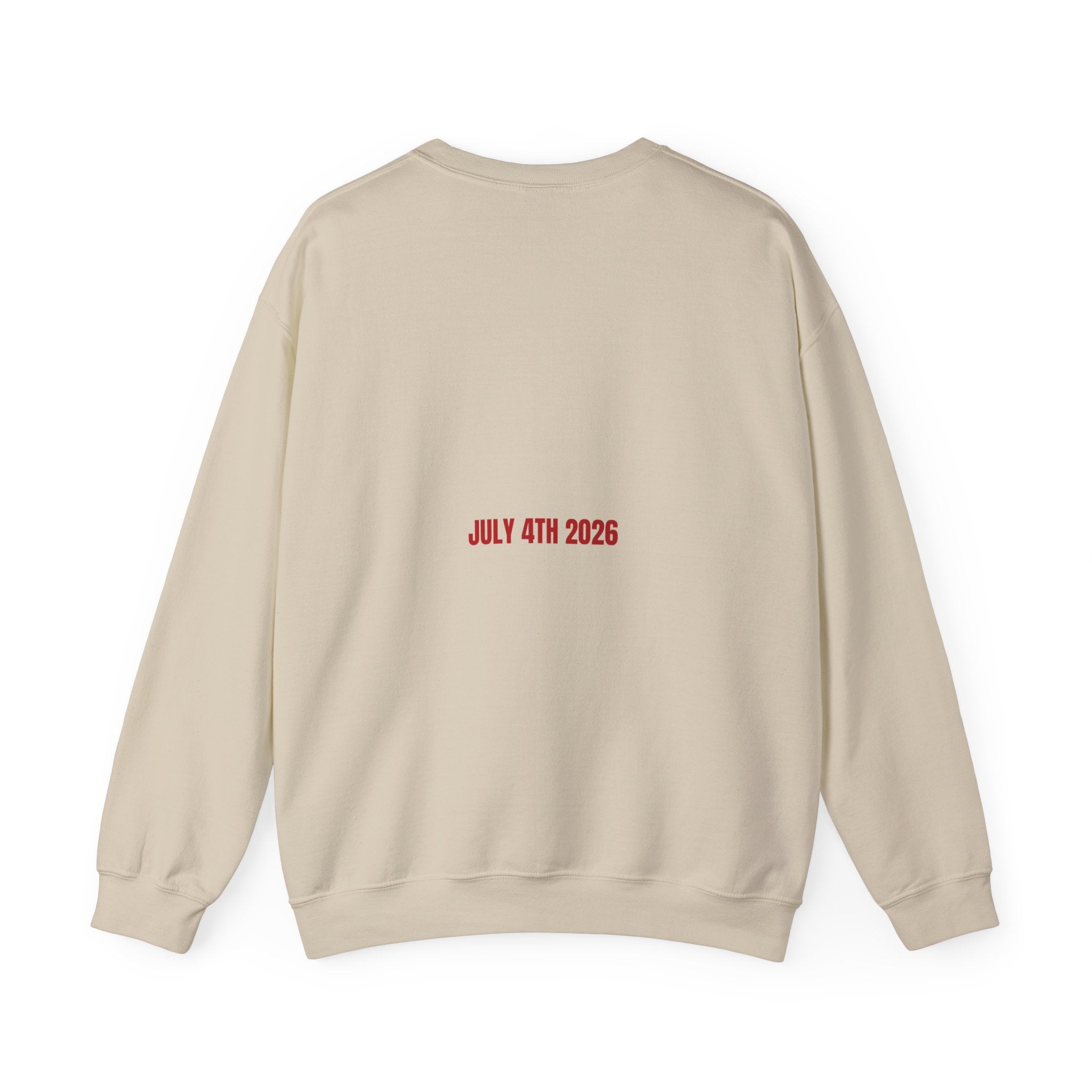 July 4Th 2026 - Trendy Teez Funny Crewneck (Back Print) mockup