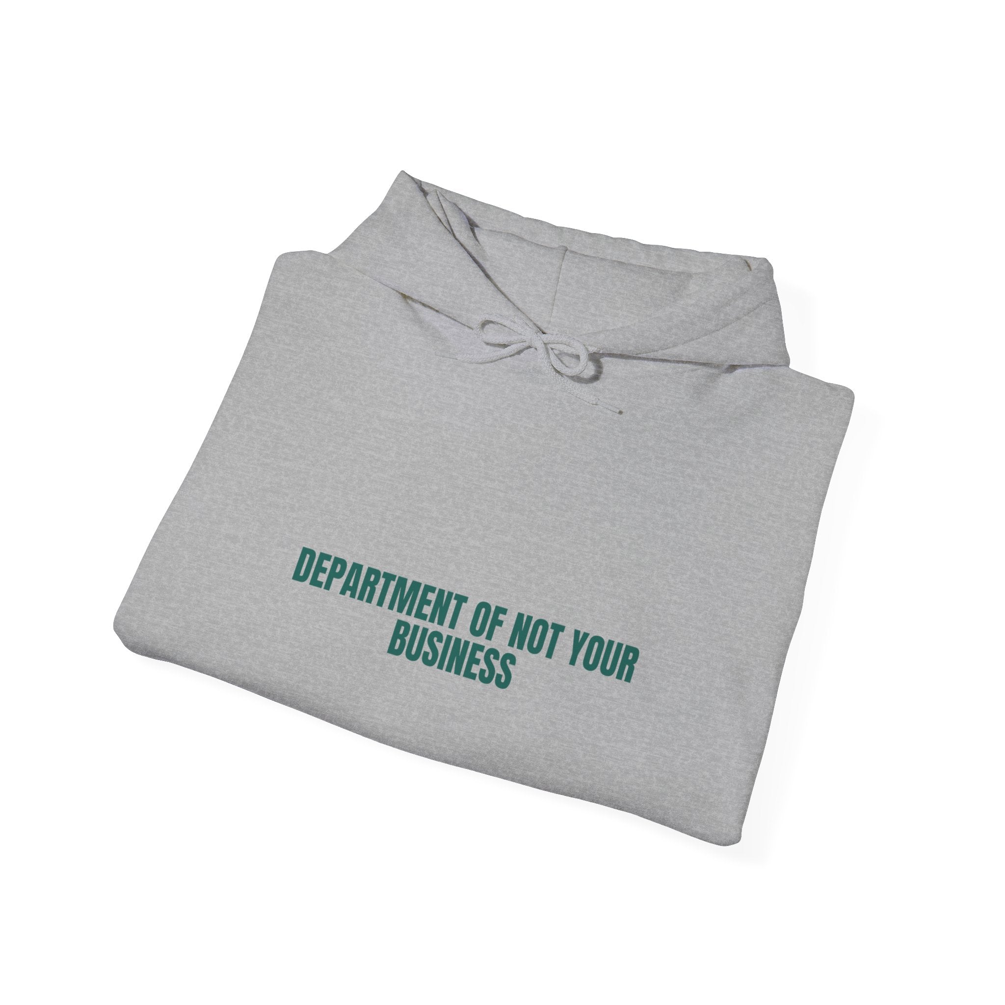Department Of Not Your Business - Trendy Teez Funny Hoodie mockup