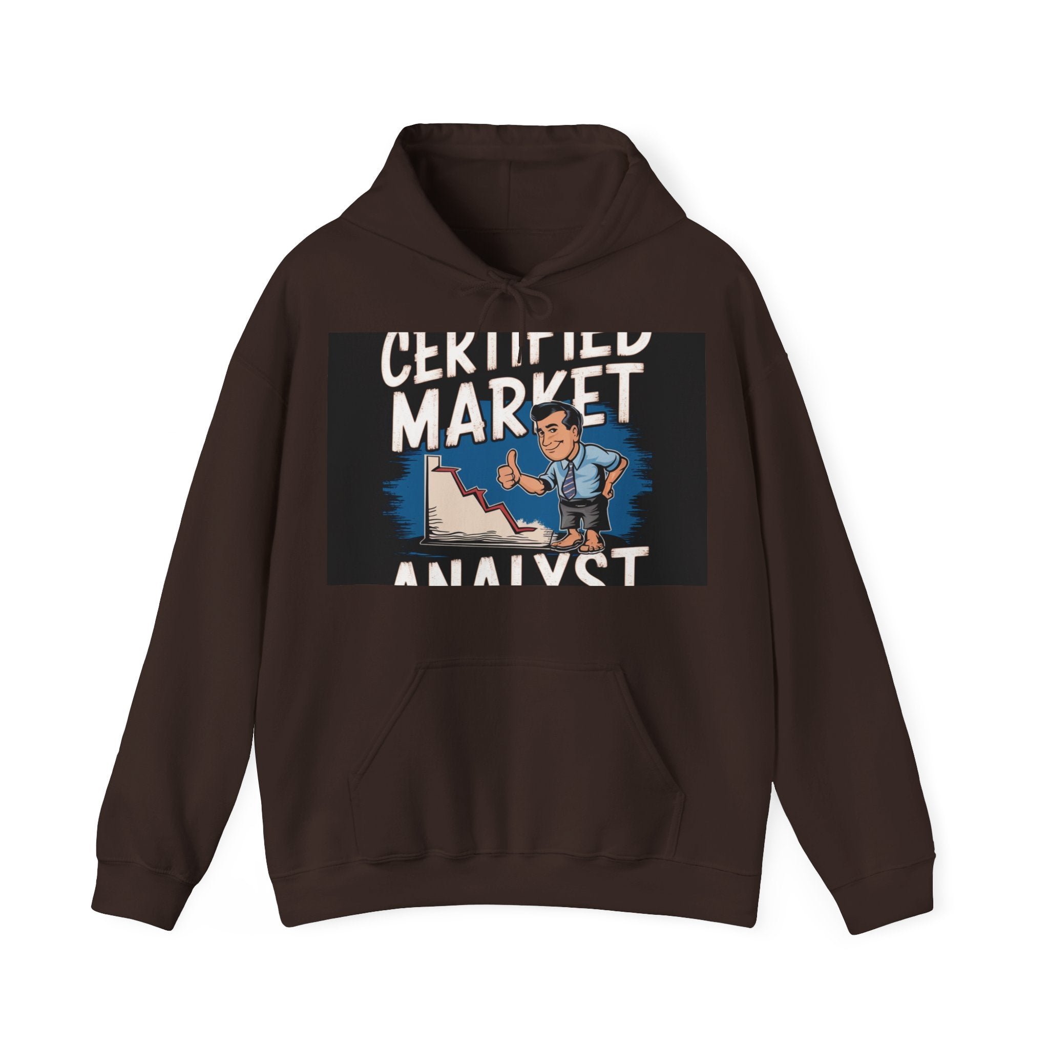 Certified Market Analyst - Trendy Teez Funny Hoodie mockup