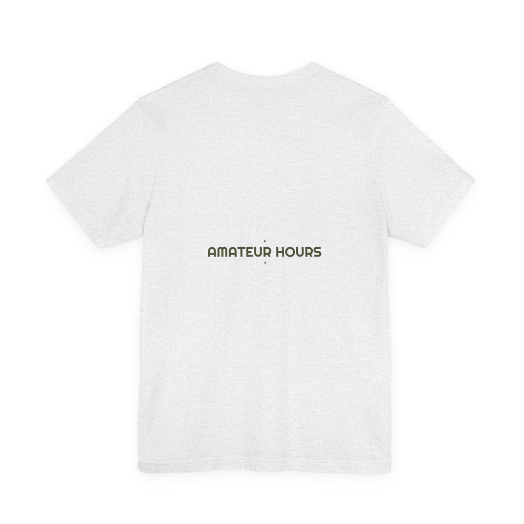 Amateur Hours - Trendy Teez Funny Tee (Back Print) mockup