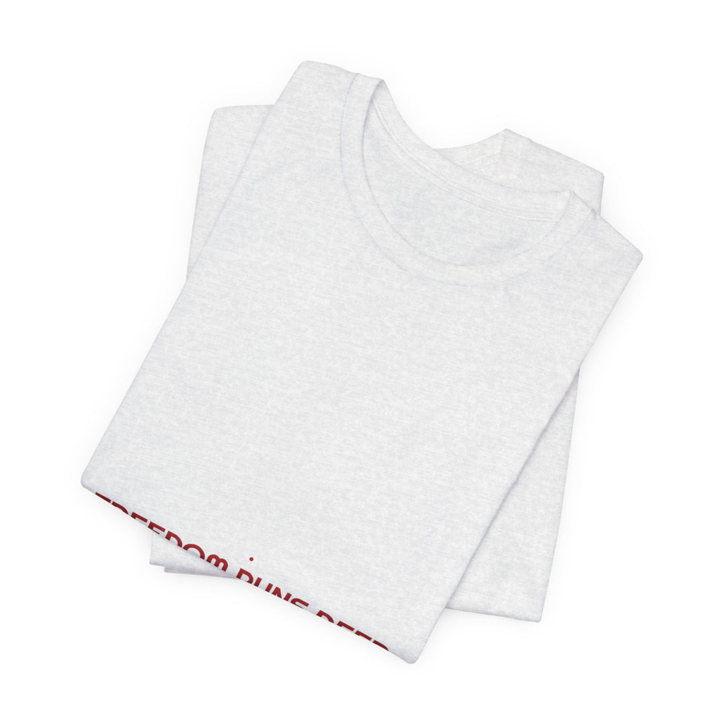 Freedom Runs Deep - Trendy Teez Funny Tee mockup