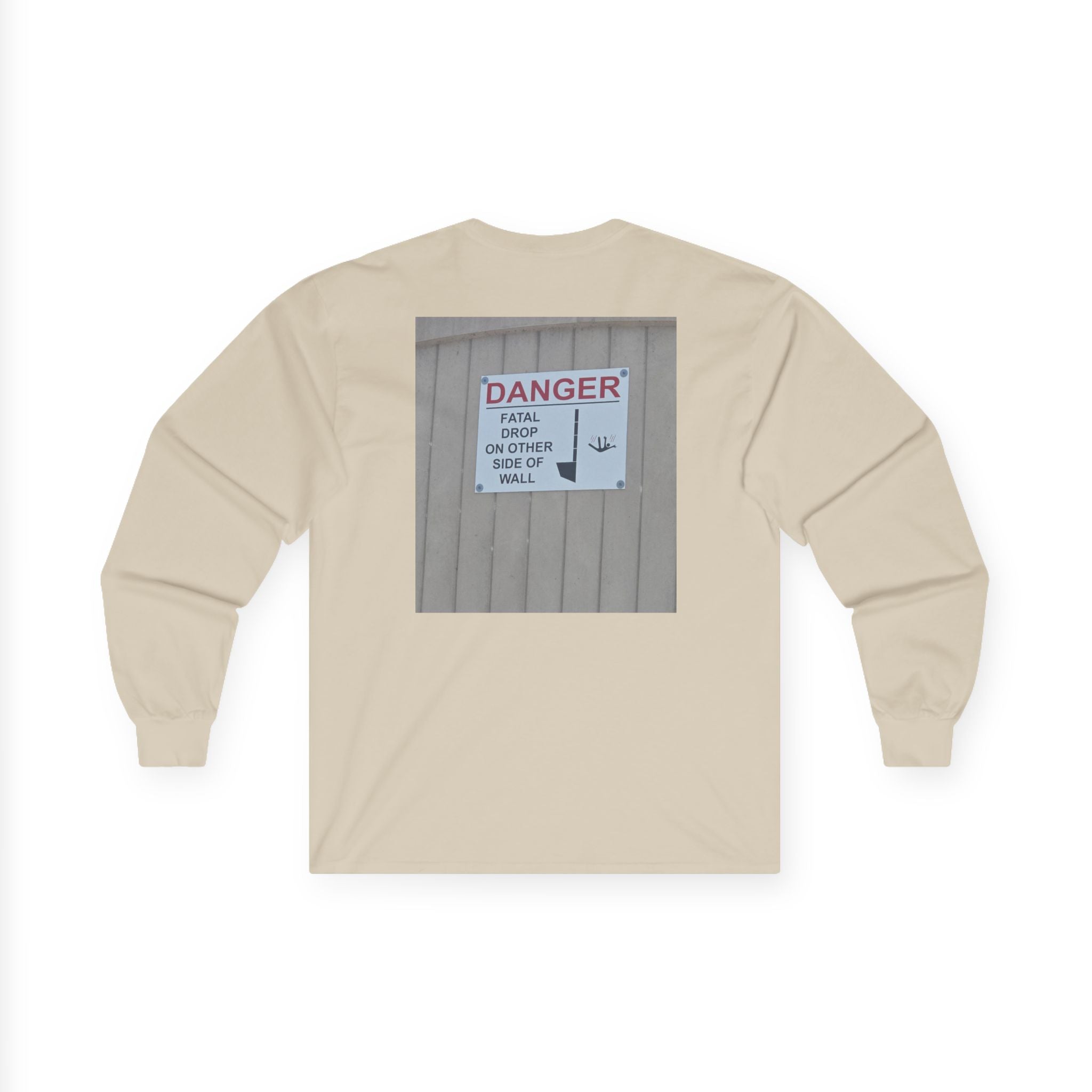 A Sign In A Plaza Near My House. This Wall Back... — Hard Long Sleeve (Back Print)
