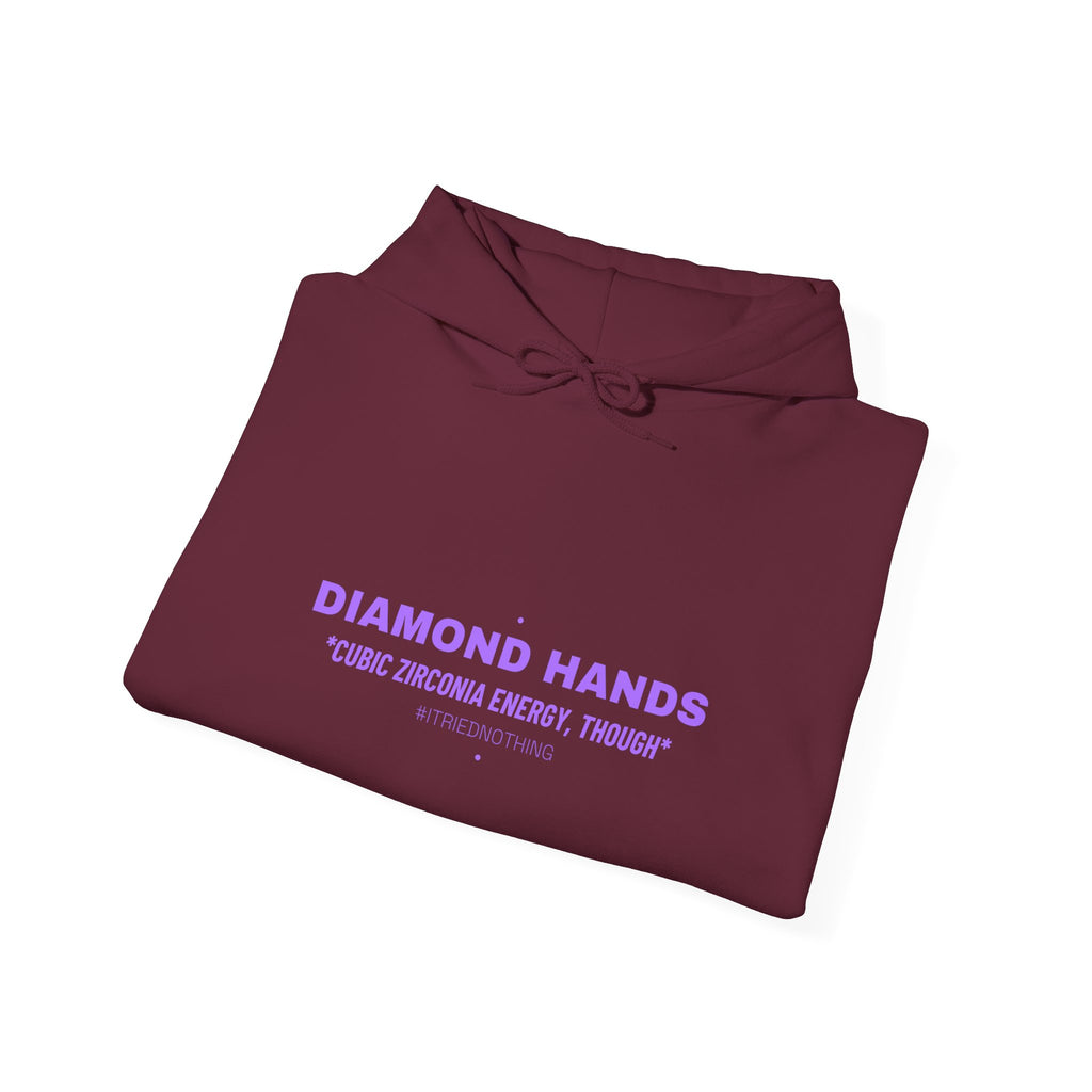 Diamond Hands - Trendy Teez Funny Hoodie mockup