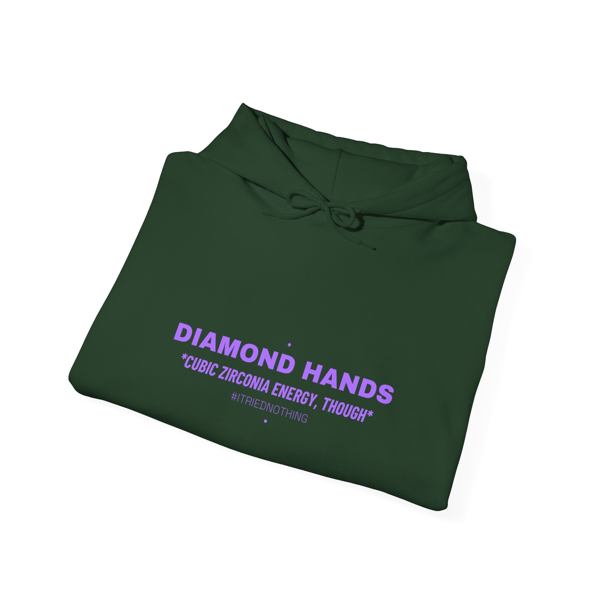 Diamond Hands - Trendy Teez Funny Hoodie mockup