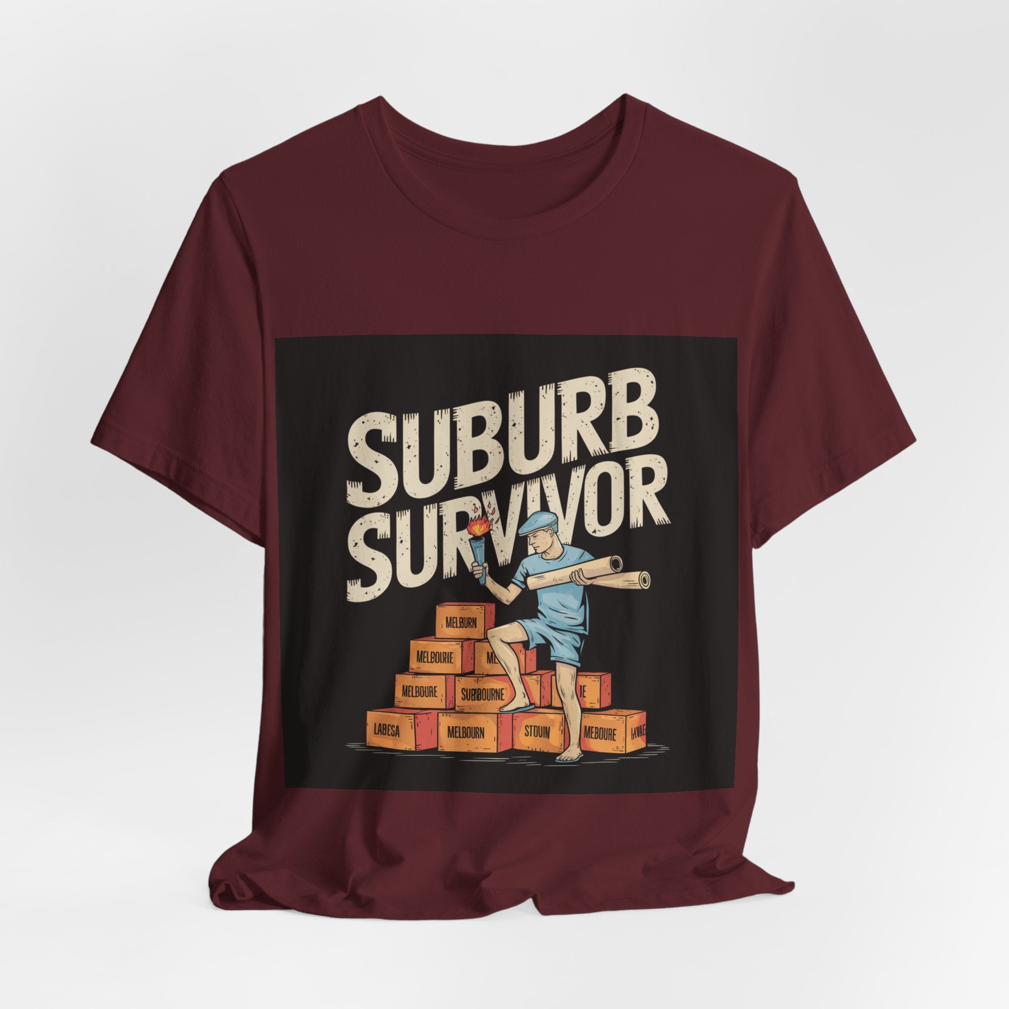 Suburb Survivor - Trendy Teez Funny Tee mockup
