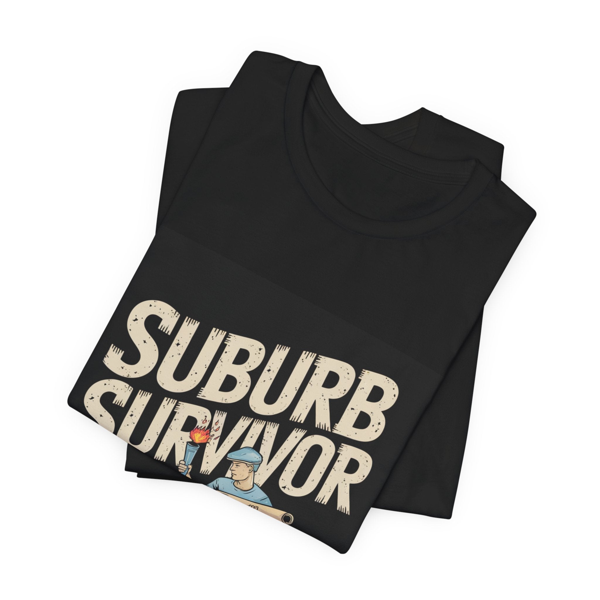Suburb Survivor - Trendy Teez Funny Tee mockup