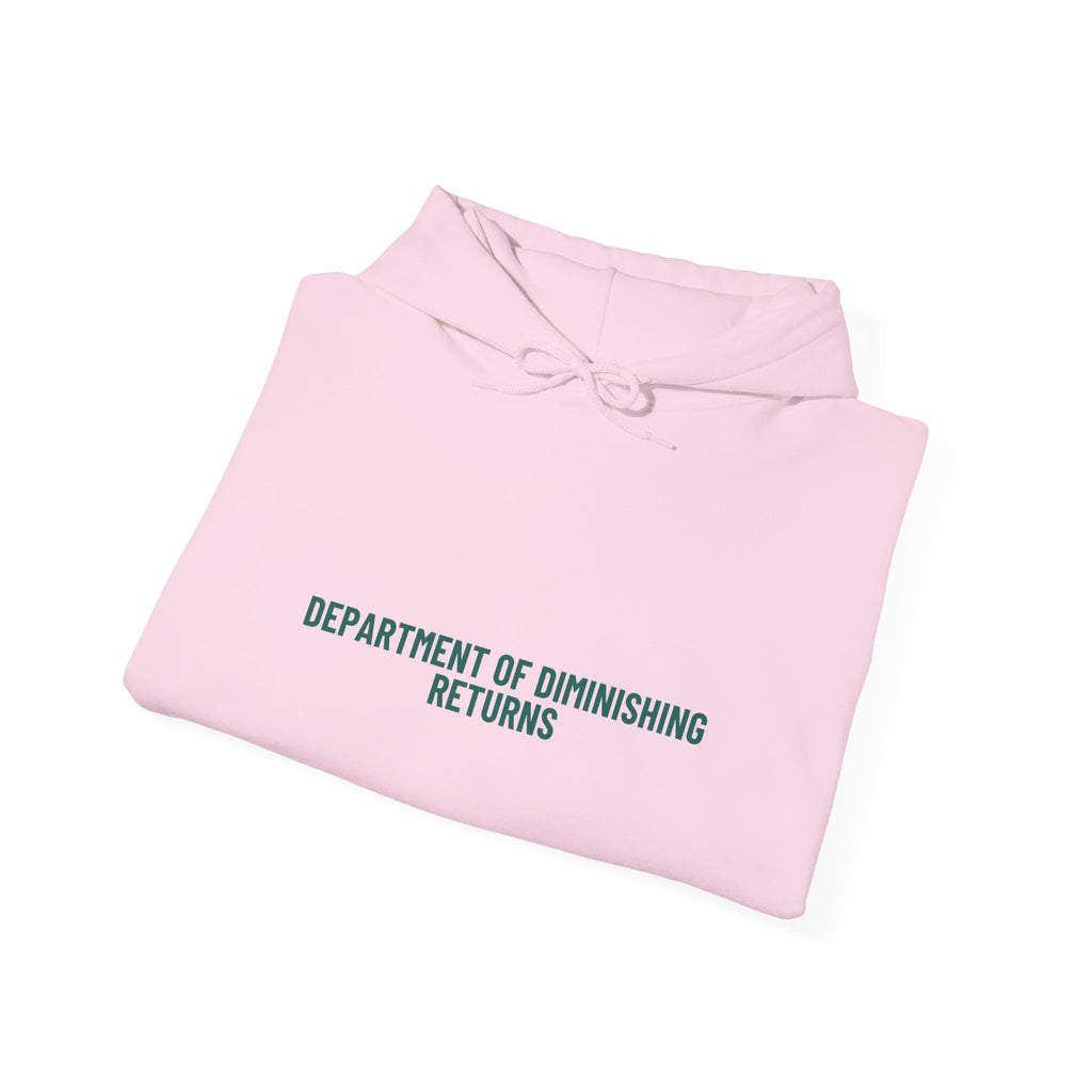 Department Of Diminishing Returns - Trendy Teez Funny Hoodie mockup