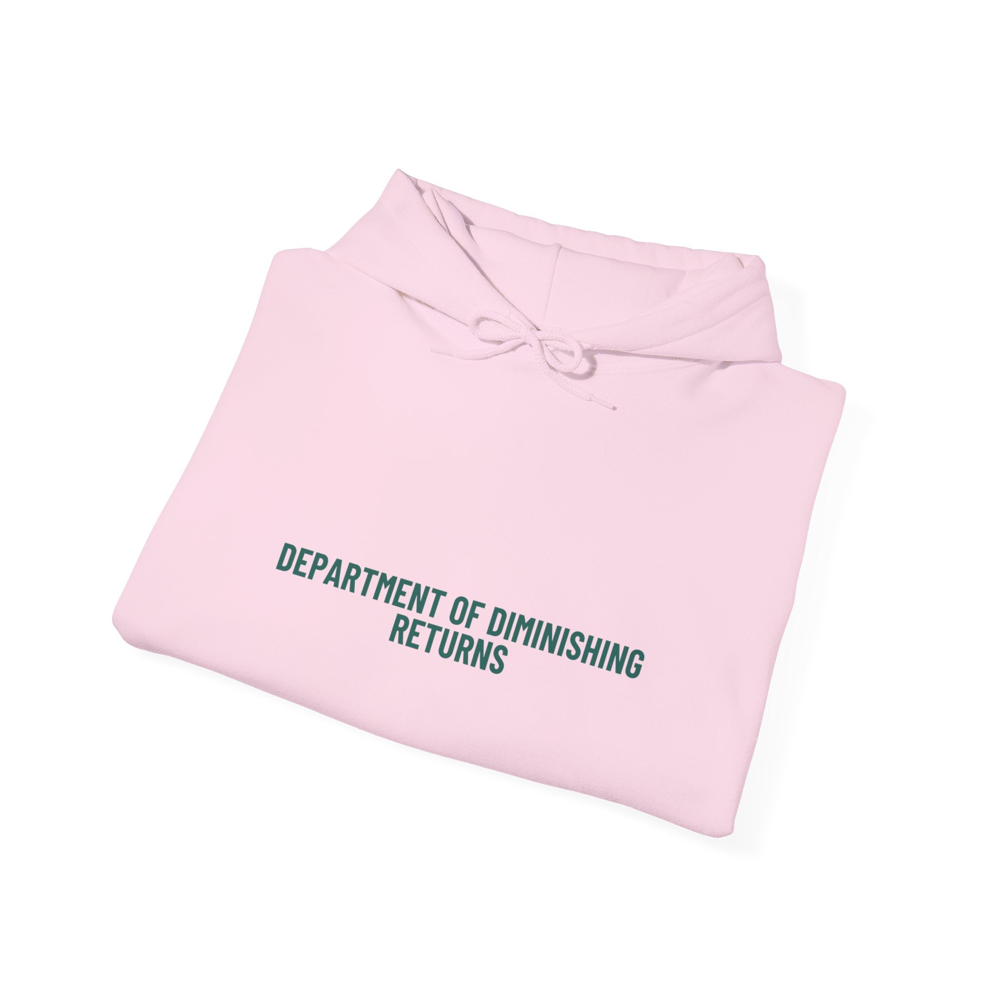 Department Of Diminishing Returns - Trendy Teez Funny Hoodie mockup