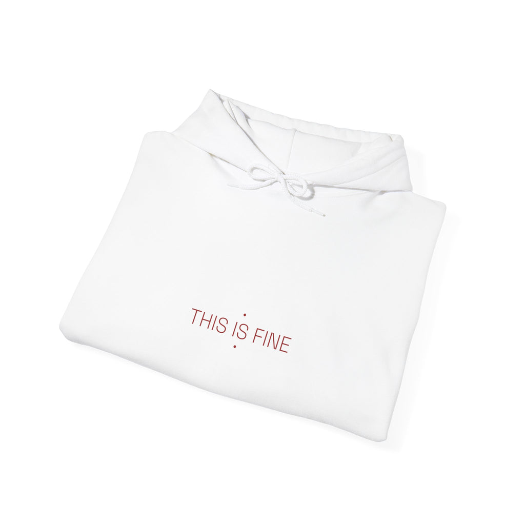 This Is Fine - Trendy Teez Funny Hoodie mockup