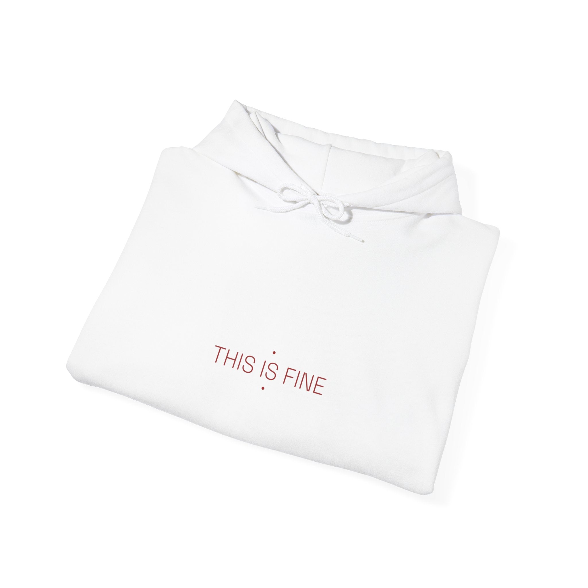 This Is Fine - Trendy Teez Funny Hoodie mockup