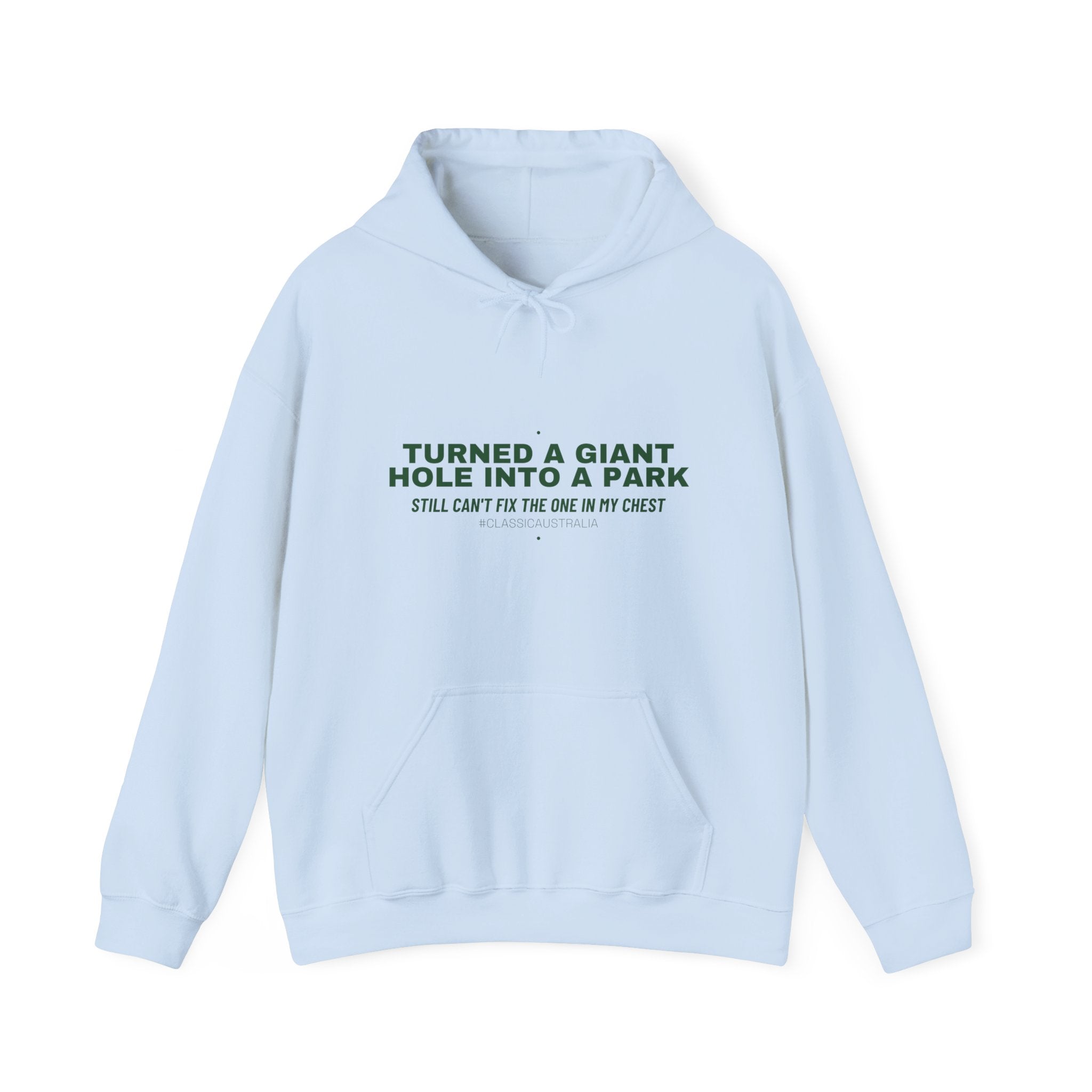 Turned A Giant Hole Into A Park — Funny Hoodie