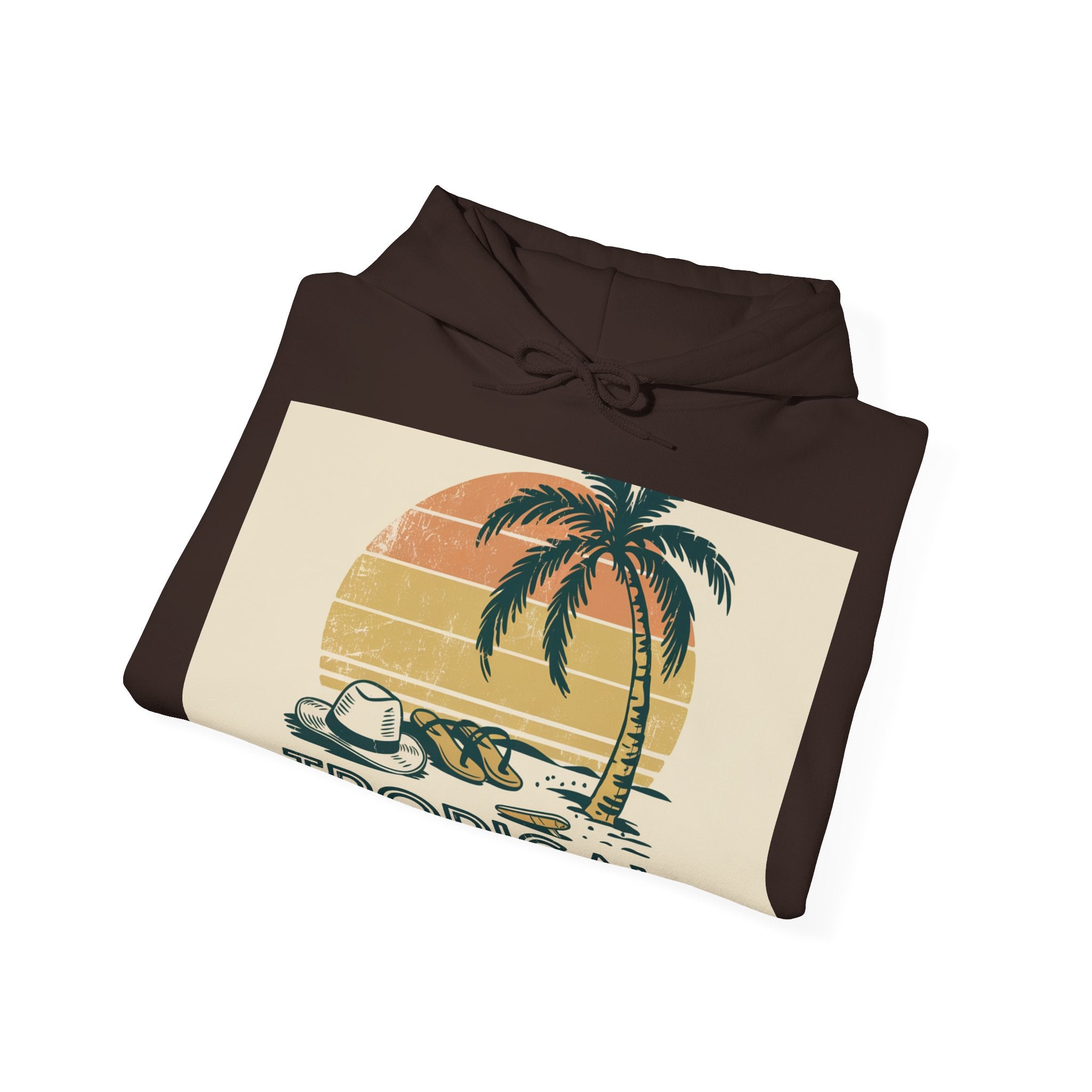 Tropical State Of Mind - Trendy Teez Funny Hoodie mockup
