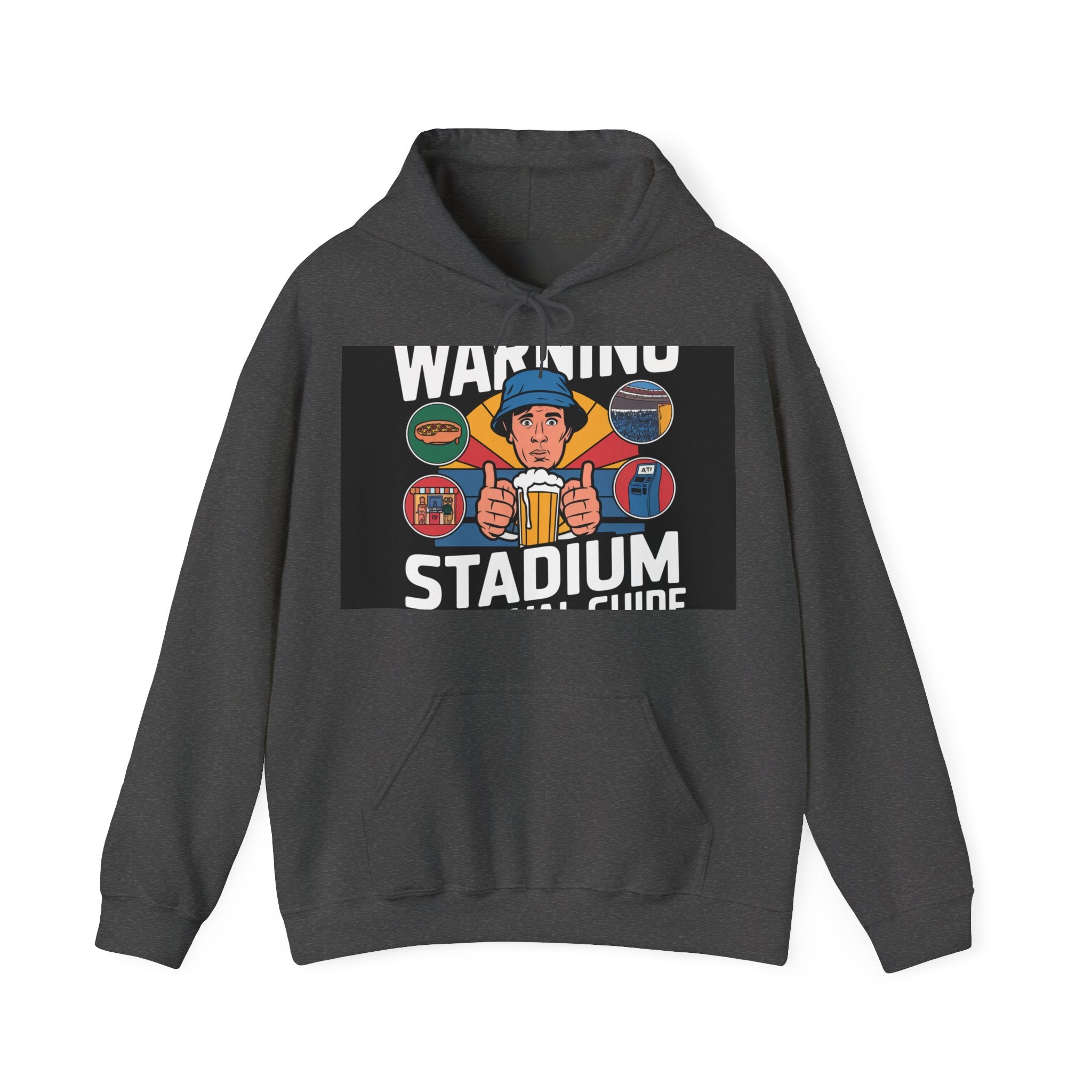 Stadium Survival Guide - Trendy Teez Funny Hoodie mockup