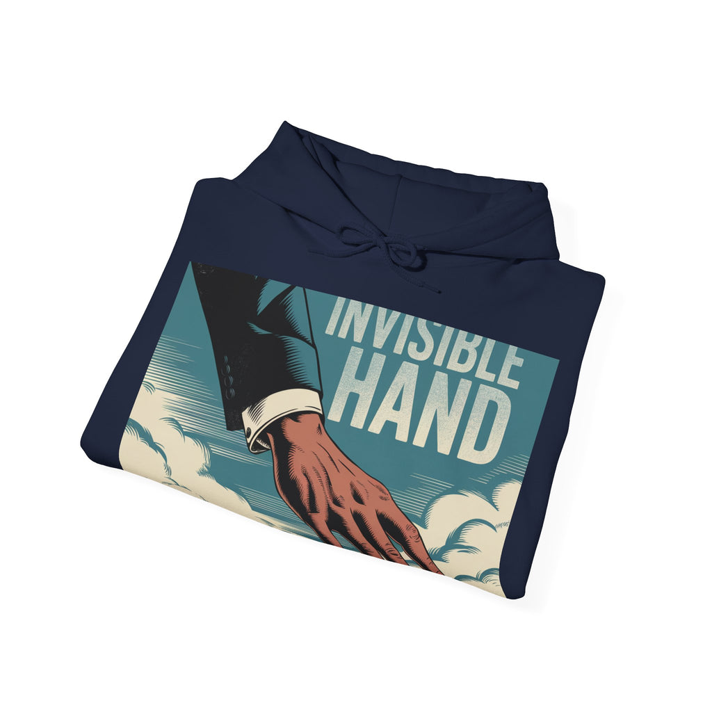 The Invisible Hand - Trendy Teez Funny Hoodie mockup