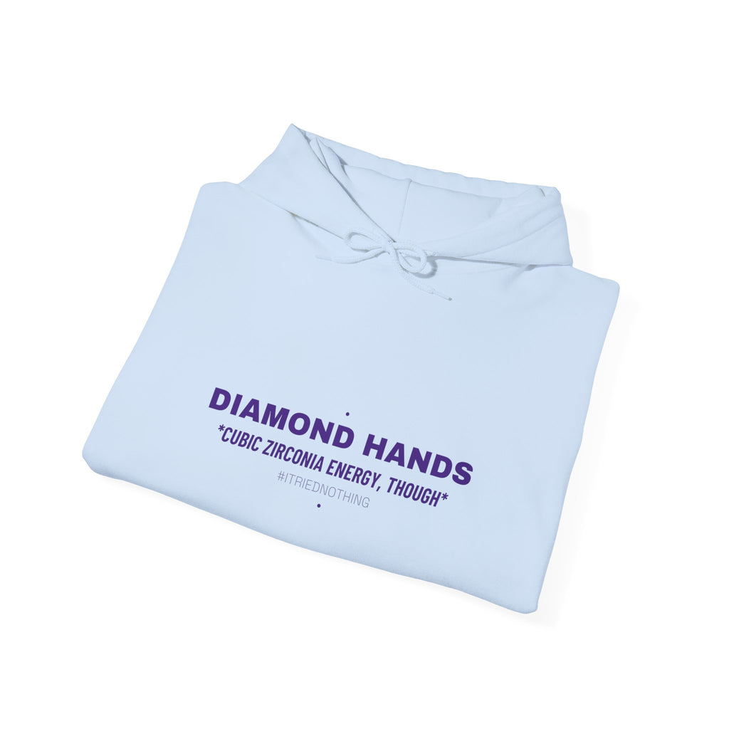 Diamond Hands - Trendy Teez Funny Hoodie mockup