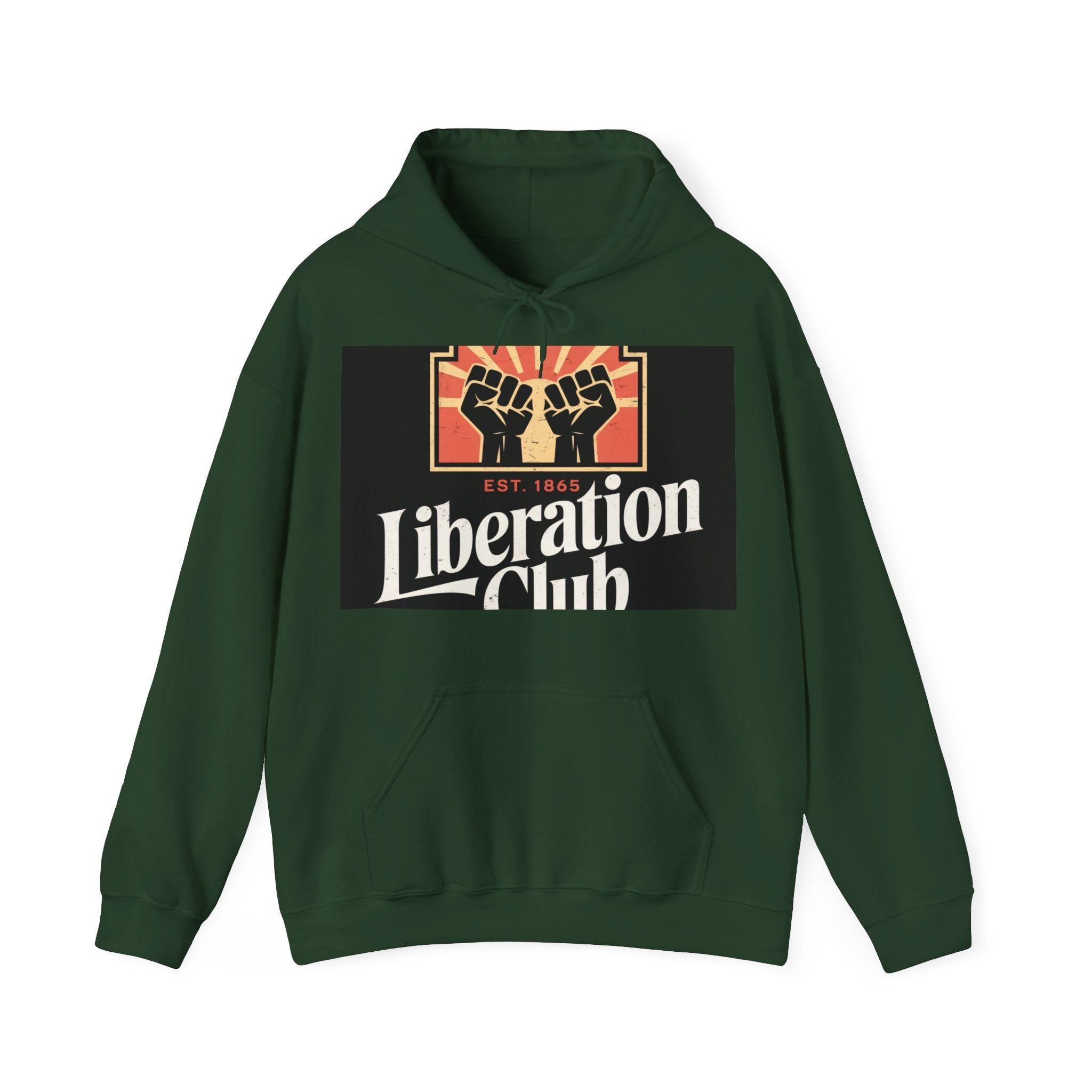 Liberation Club - Trendy Teez Funny Hoodie mockup