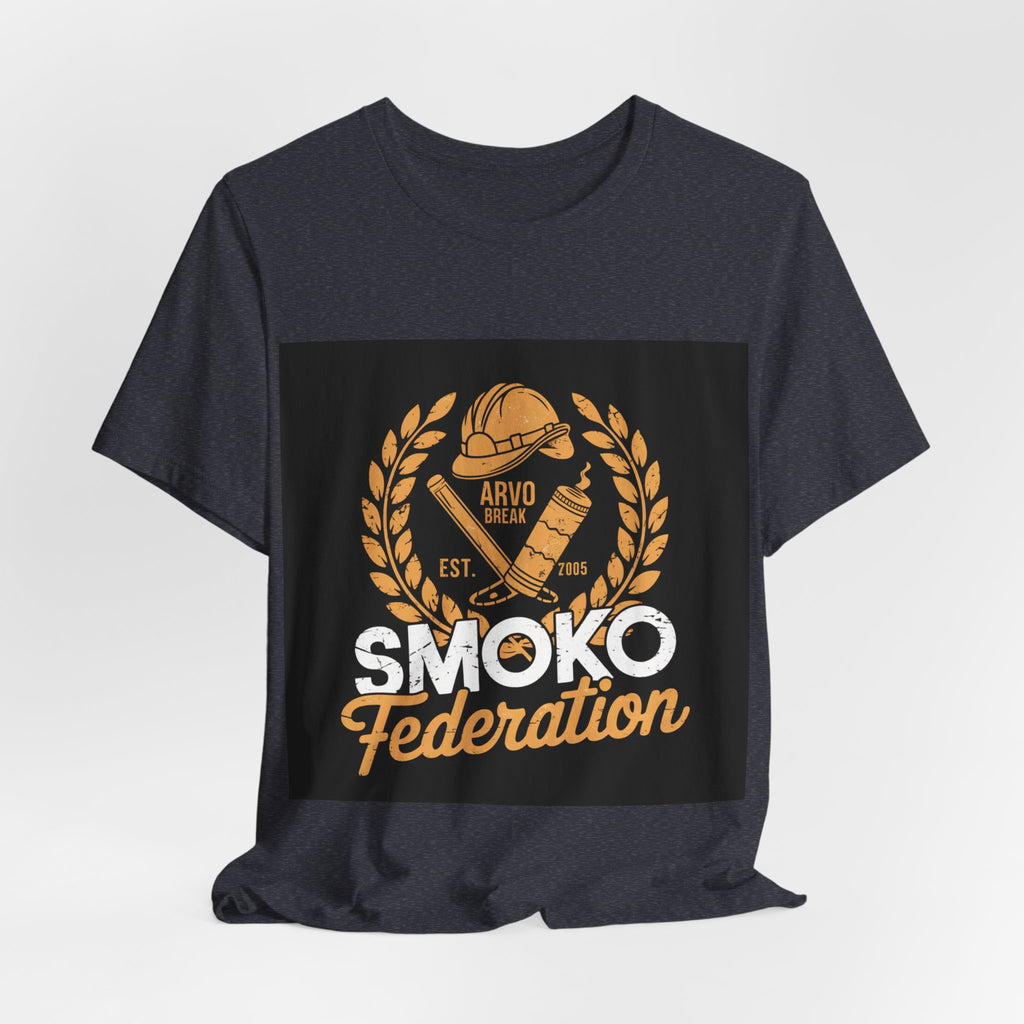 Smoko Federation - Trendy Teez Funny Tee mockup