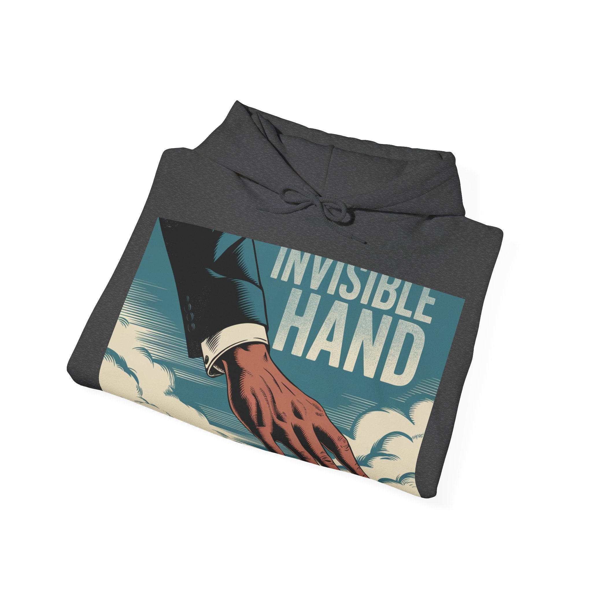 The Invisible Hand - Trendy Teez Funny Hoodie mockup