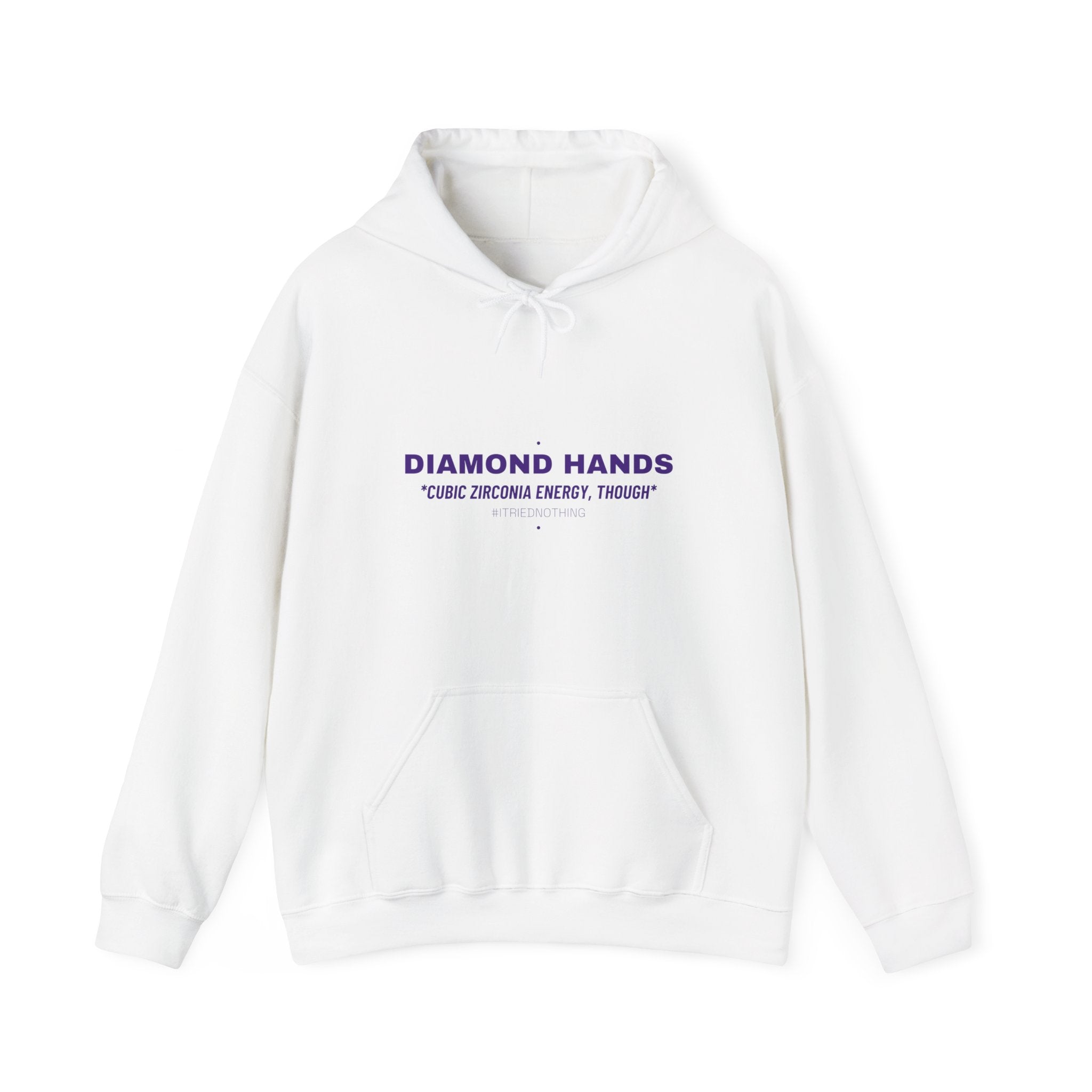 Diamond Hands - Trendy Teez Funny Hoodie mockup