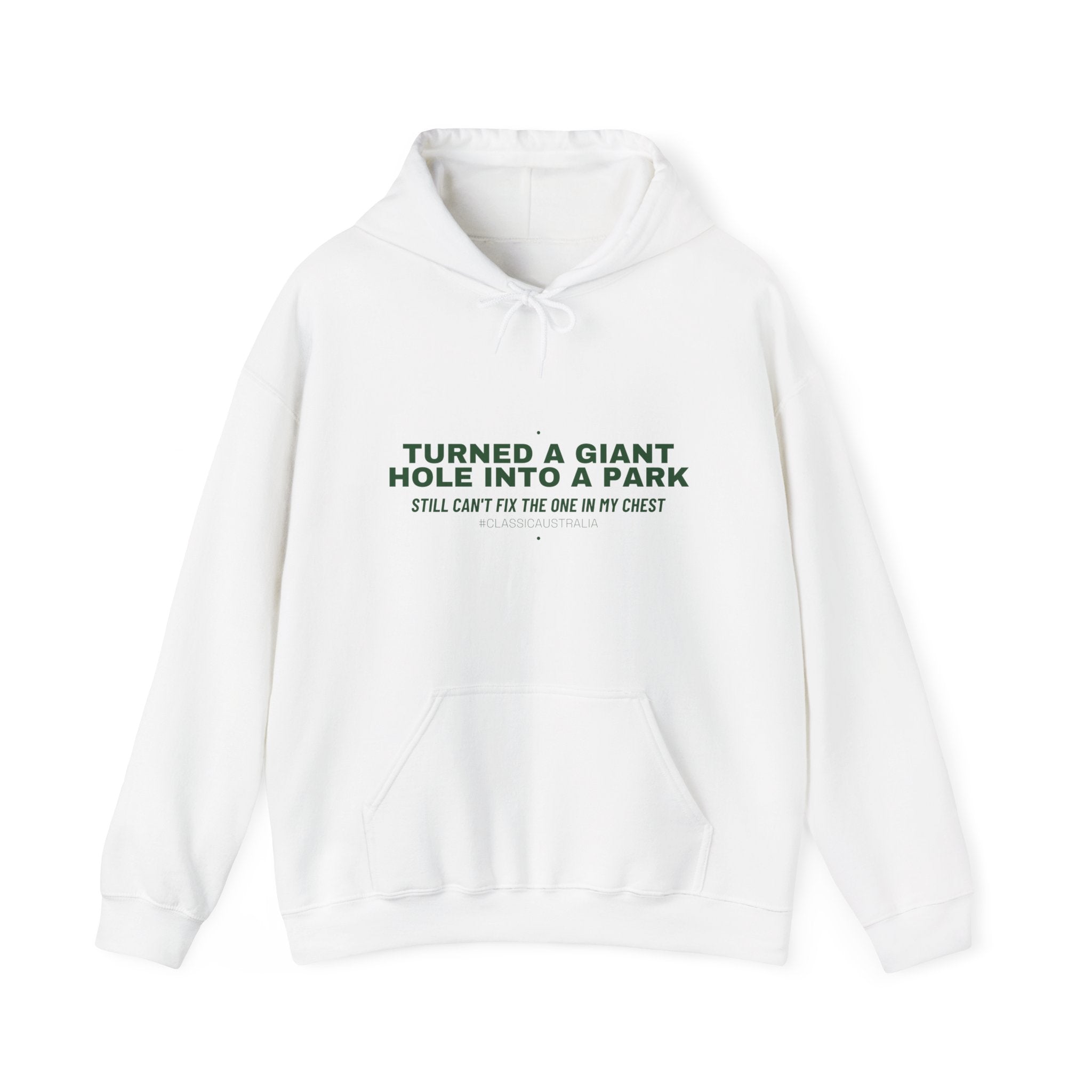 Turned A Giant Hole Into A Park — Funny Hoodie