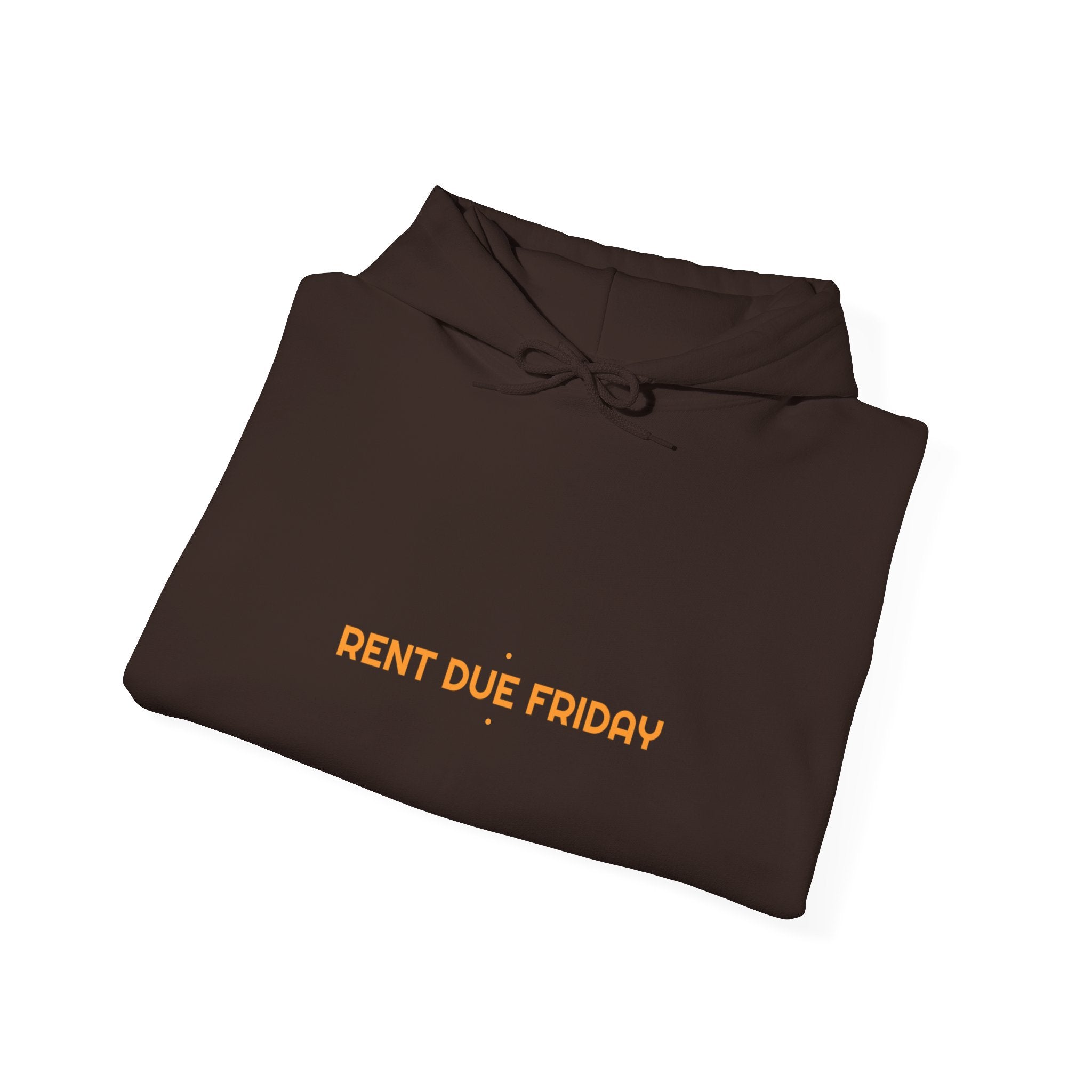 Rent Due Friday - Trendy Teez Funny Hoodie mockup