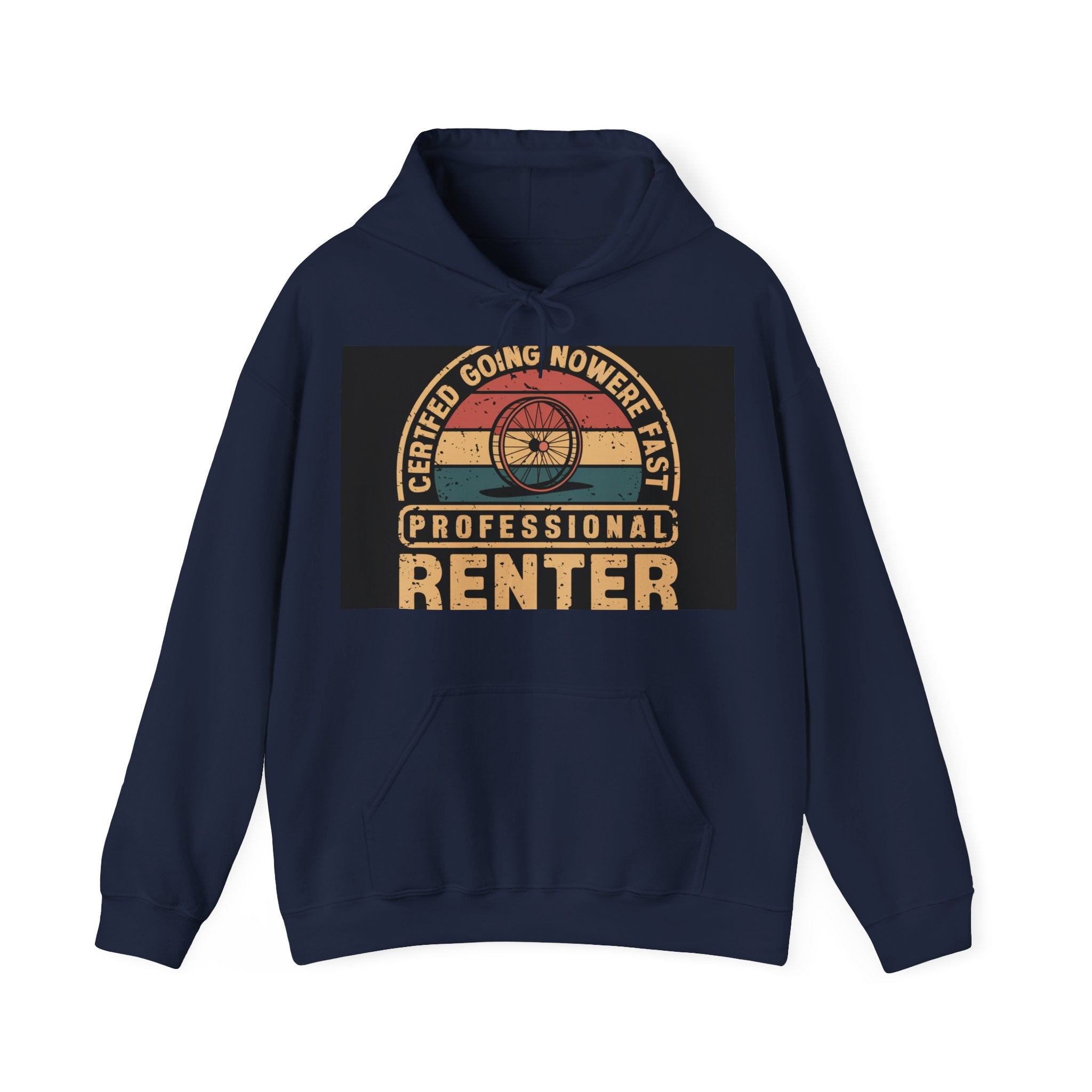 Professional Renter - Trendy Teez Funny Hoodie mockup