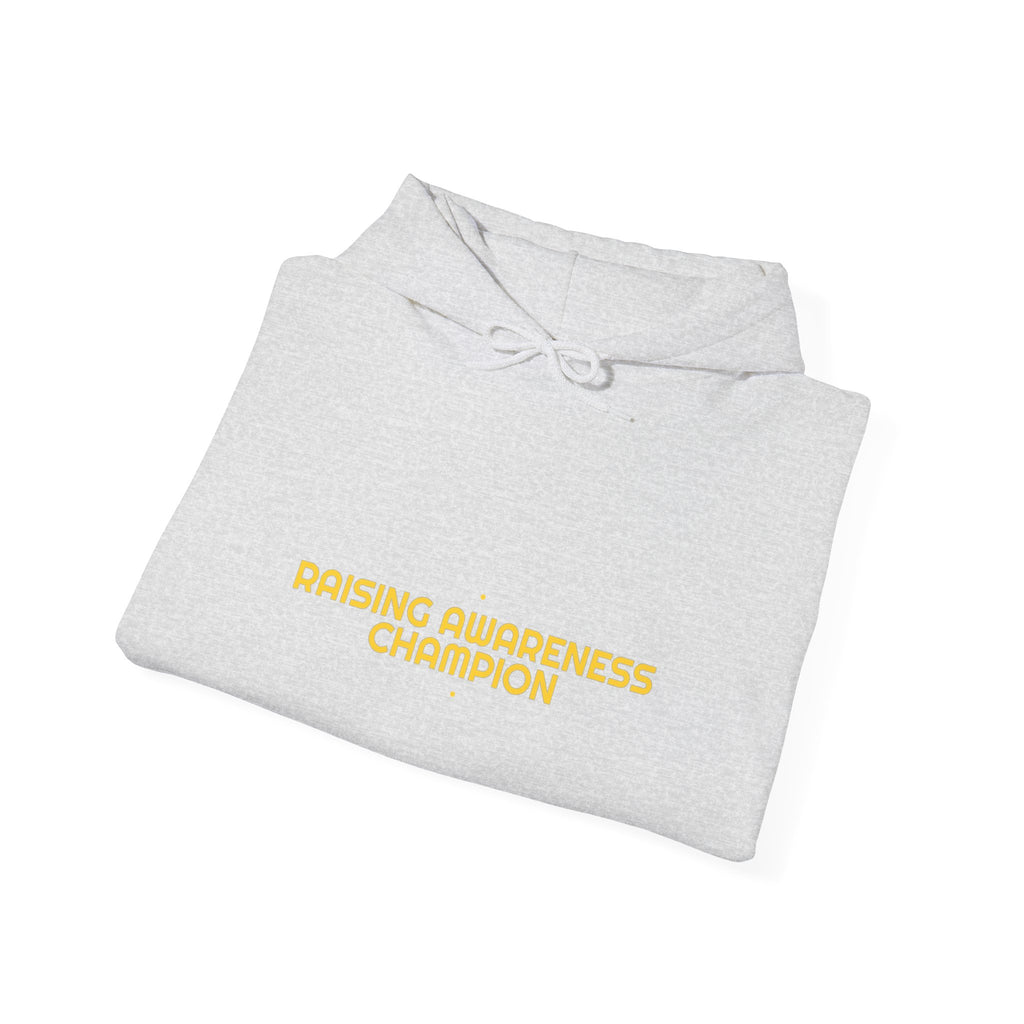 Raising Awareness Champion - Trendy Teez Funny Hoodie mockup