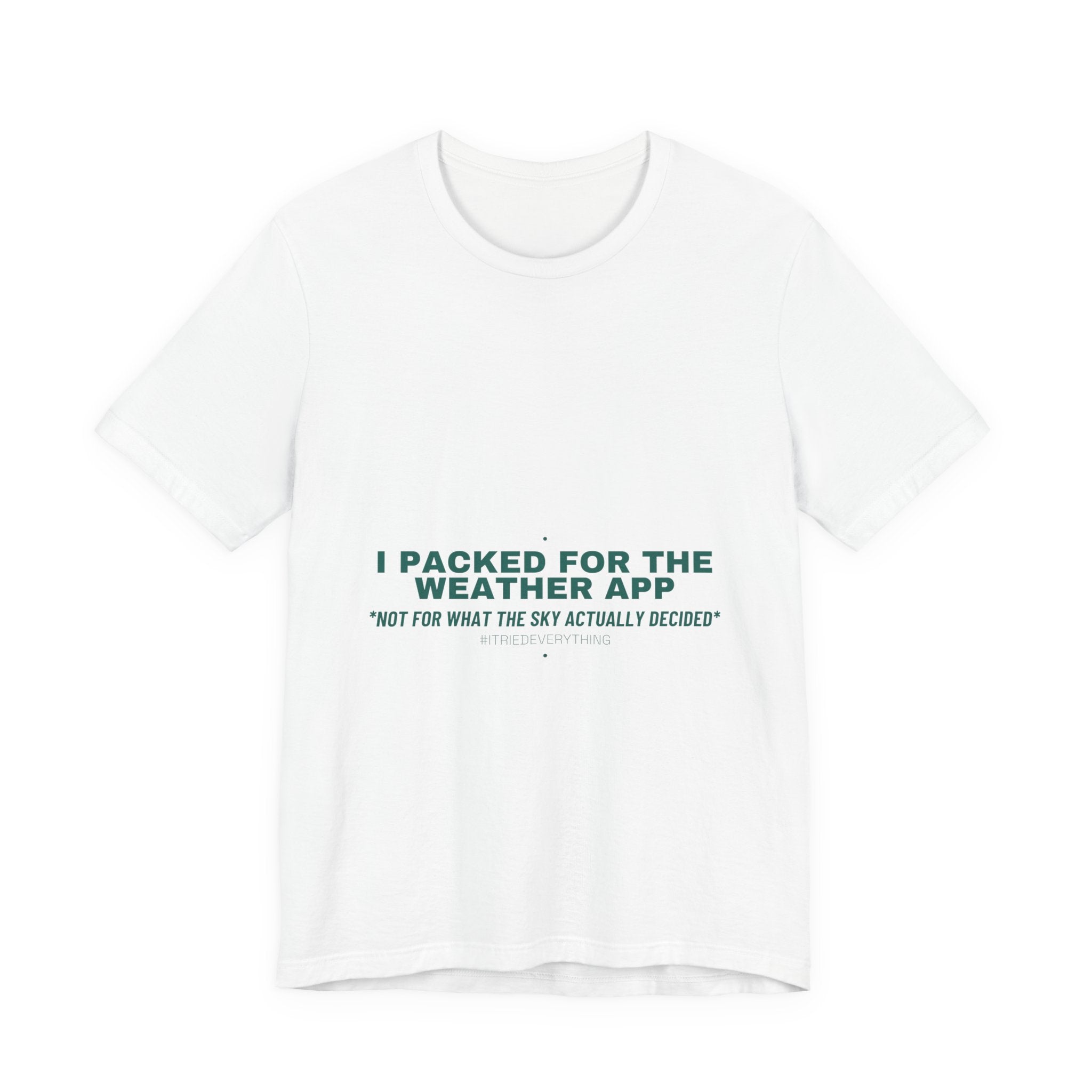 I Packed For The Weather App - Trendy Teez Funny Tee mockup