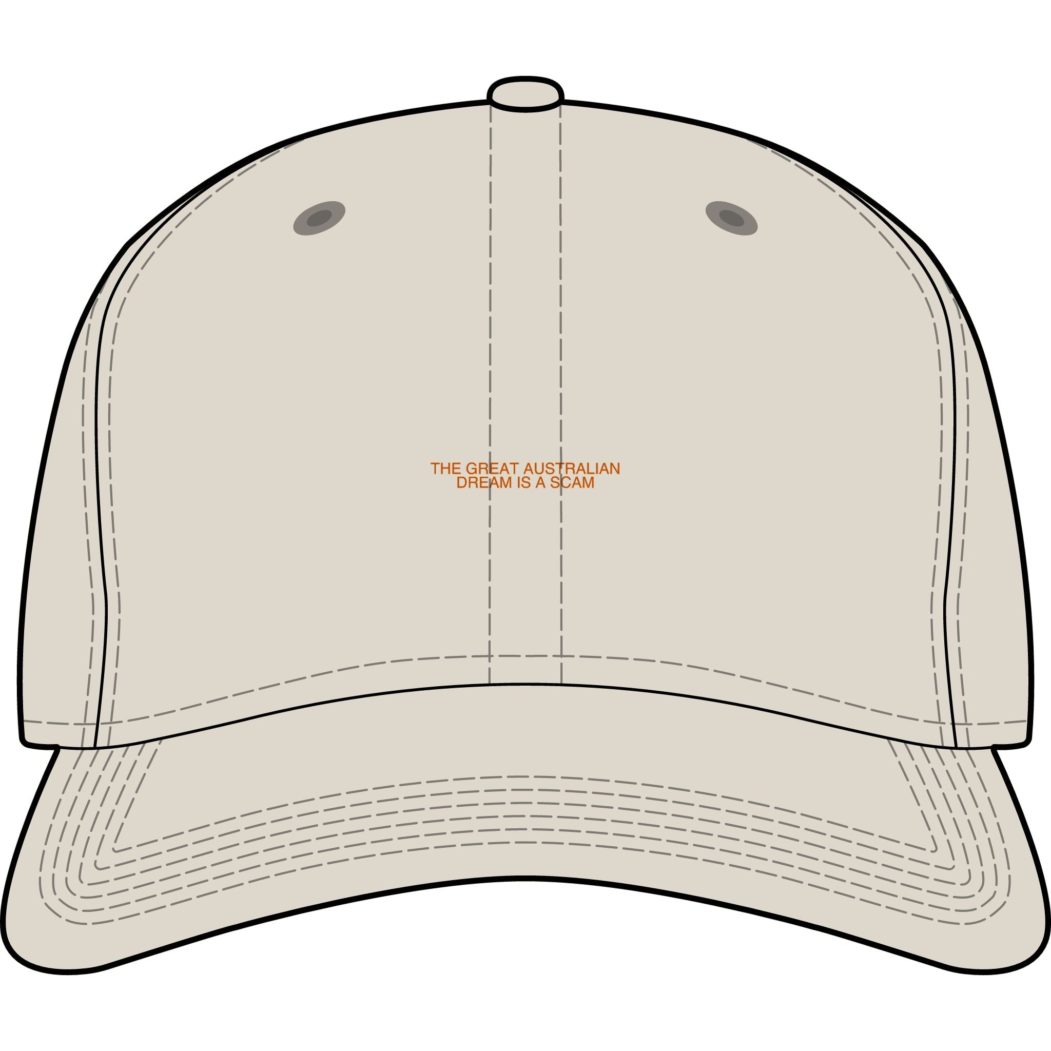 The Great Australian Dream Is A Scam - Trendy Teez Funny Cap mockup