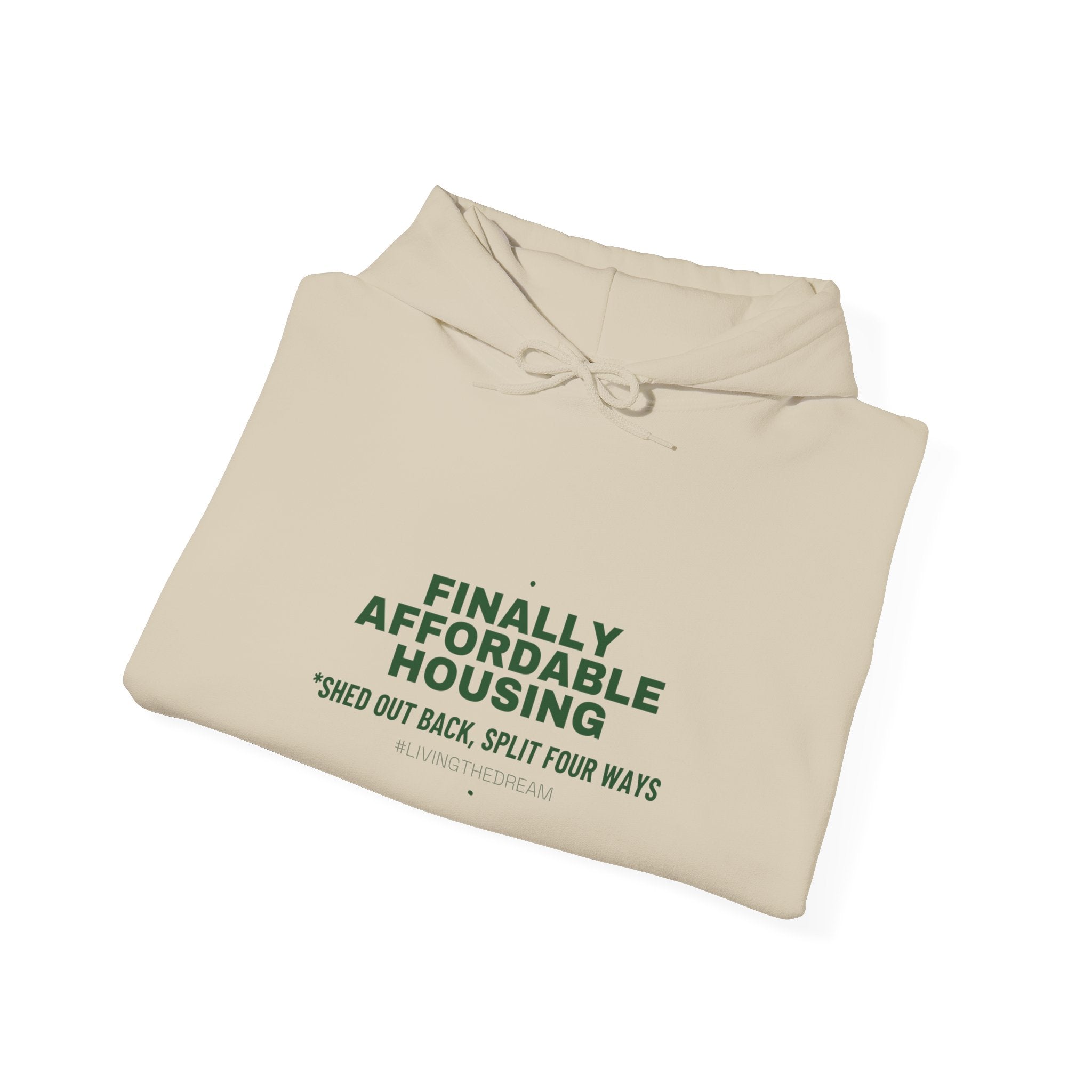 Finally Affordable Housing - Trendy Teez Funny Hoodie mockup