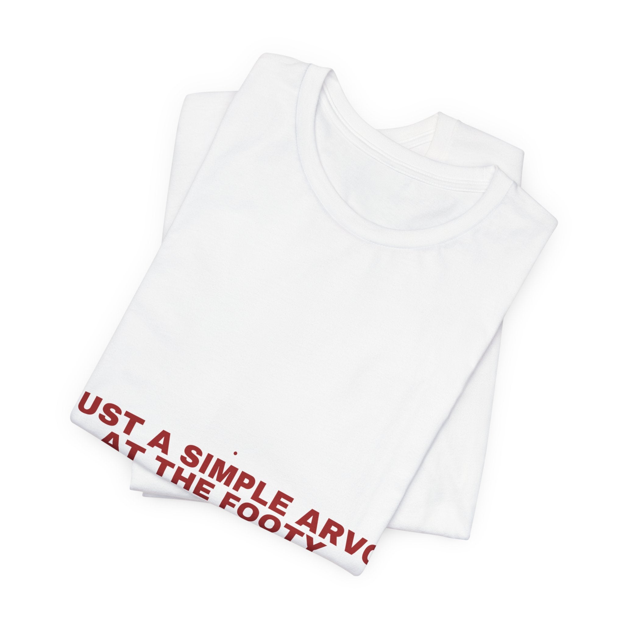 Just A Simple Arvo At The Footy - Trendy Teez Funny Tee mockup