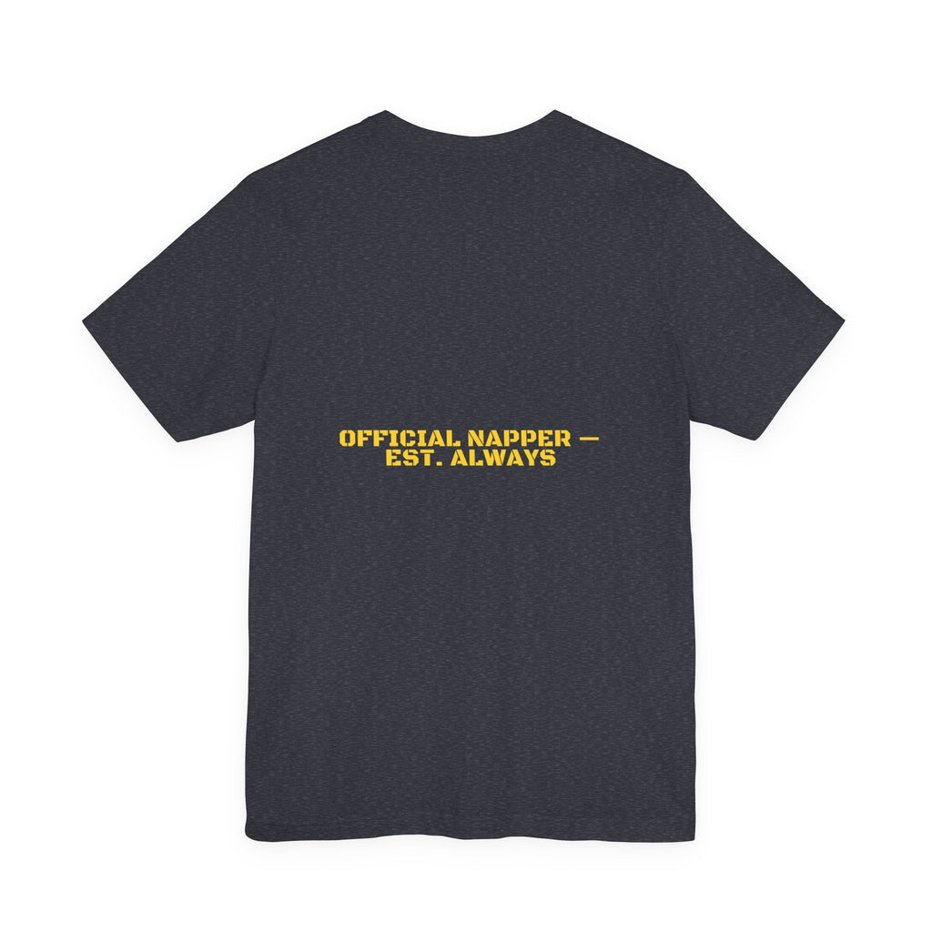 Official Napper - Trendy Teez Funny Tee (Back Print) mockup