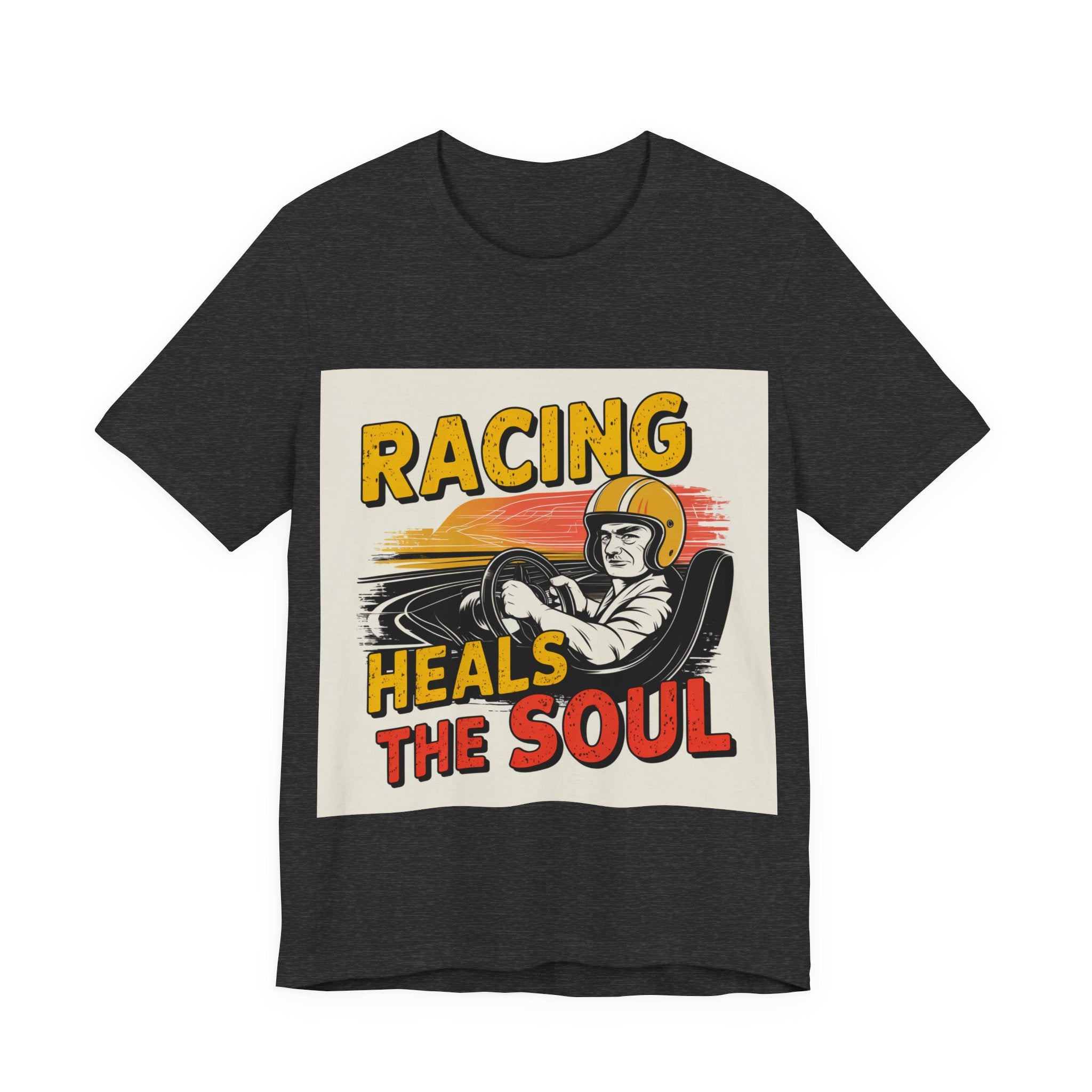 Racing Heals The Soul - Trendy Teez Funny Tee mockup