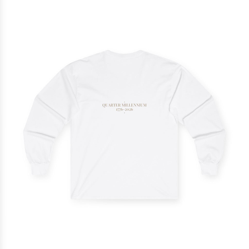 Quarter Millennium 1776-2026 - Trendy Teez Funny Long Sleeve (Back Print) mockup