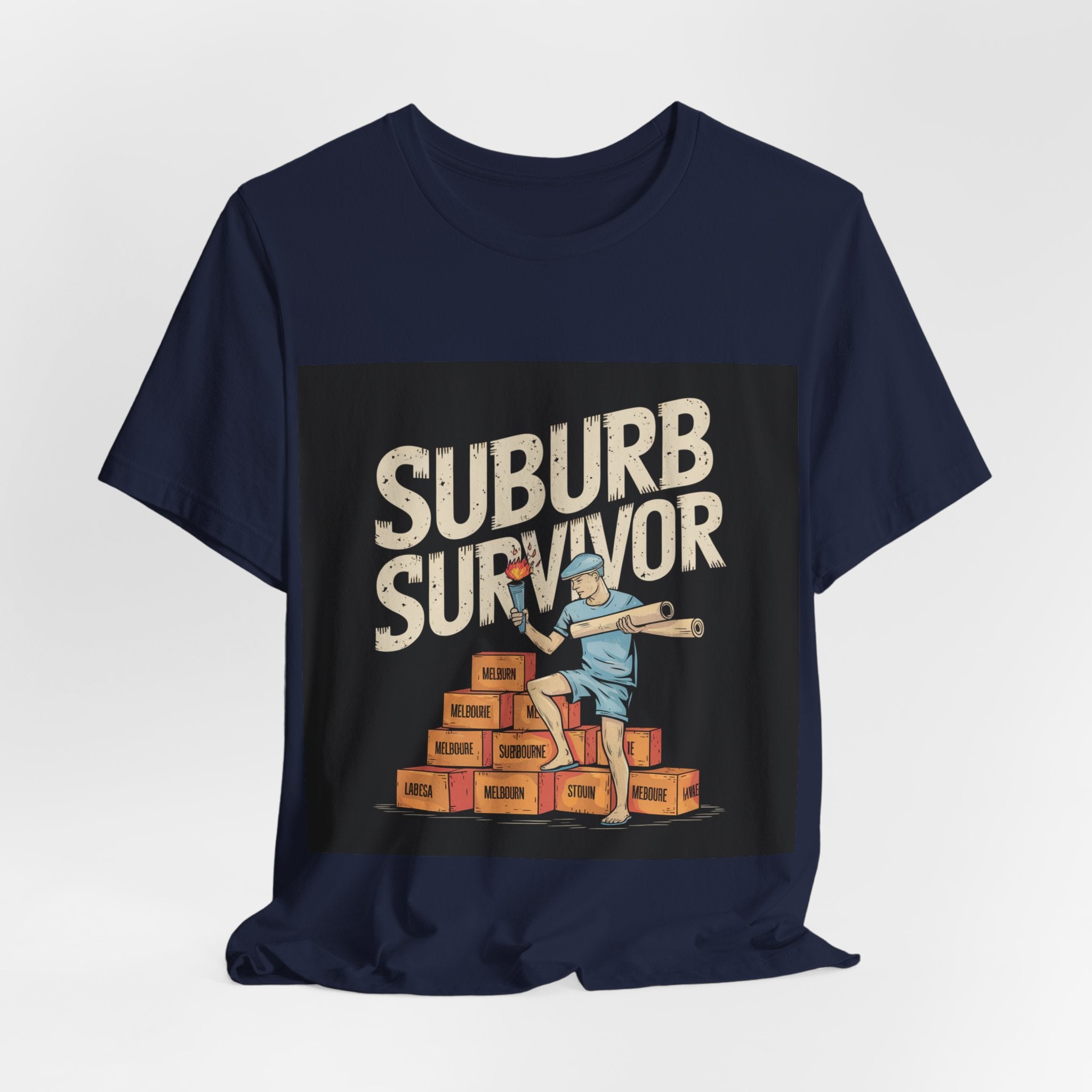 Suburb Survivor - Trendy Teez Funny Tee mockup