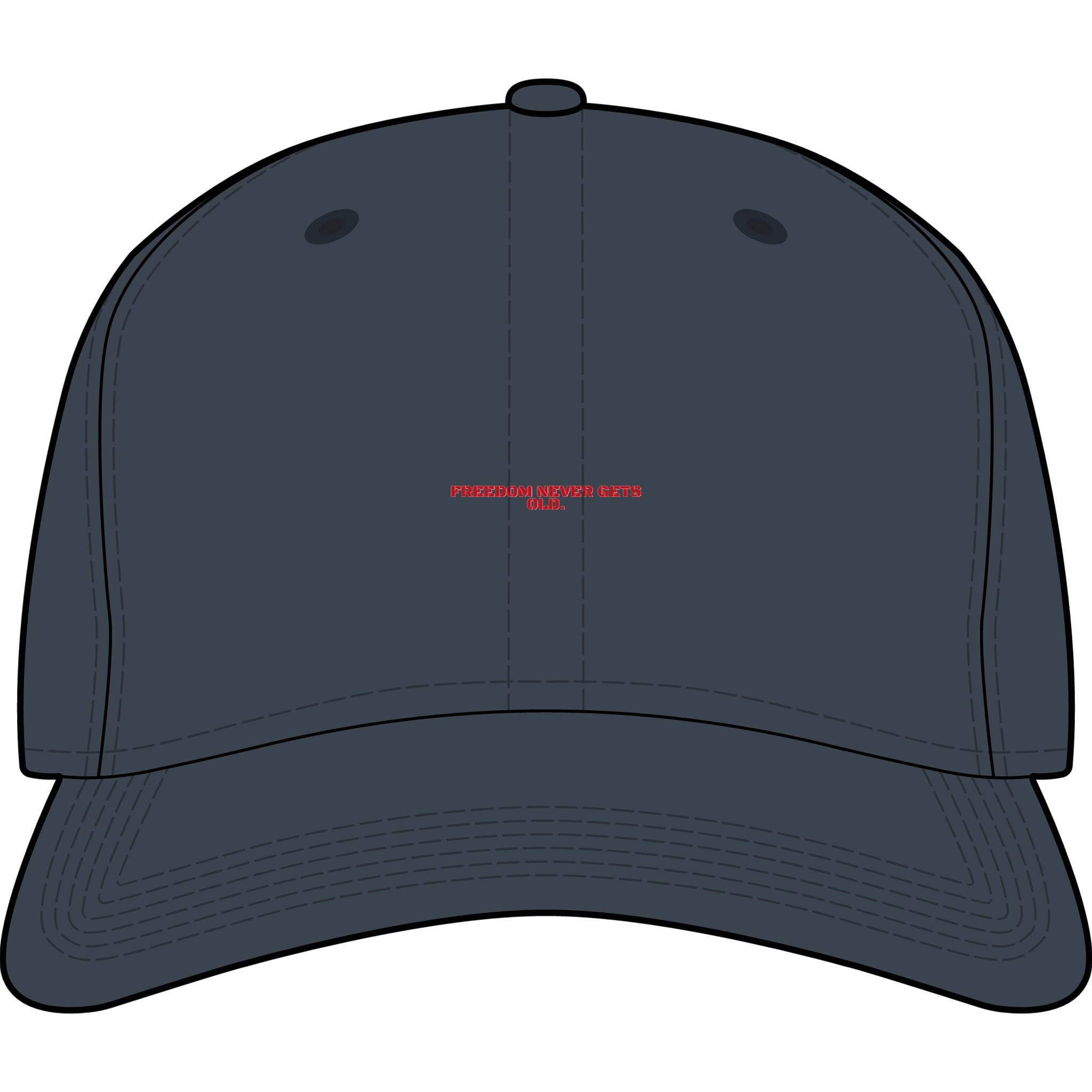 Freedom Never Gets Old. - Trendy Teez Funny Cap mockup